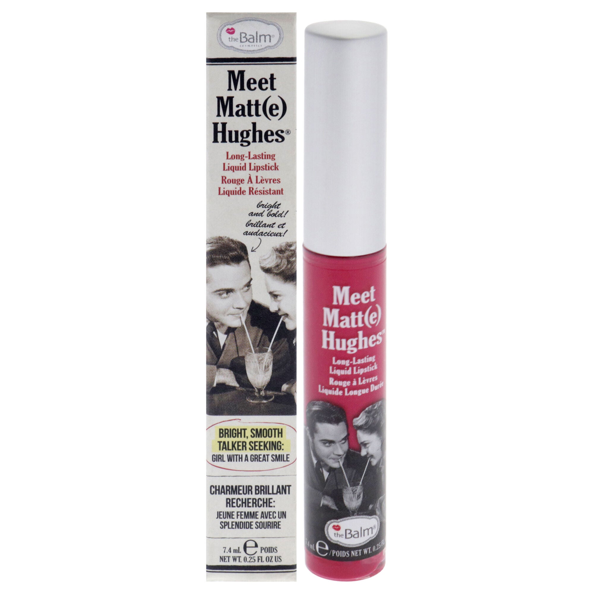 Meet Matte Hughes Long Lasting Liquid Lipstick - Sentimental by the Balm for Women - 0.25 oz Lip Gloss, See Description, hi-res image number 0