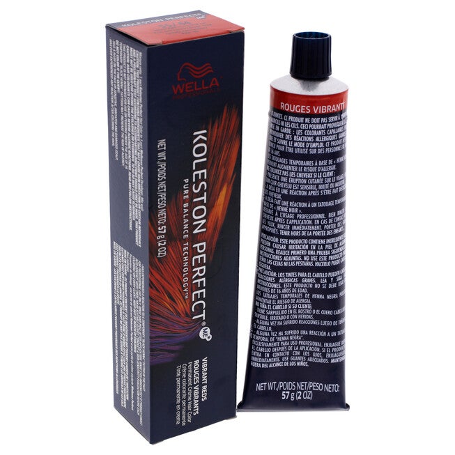 Koleston Perfect Permanent Creme Hair Color - 55 44 Intense Light Brown-Red Red by Wella for Unisex - 2 oz Hair Color, NA, alternate image number null