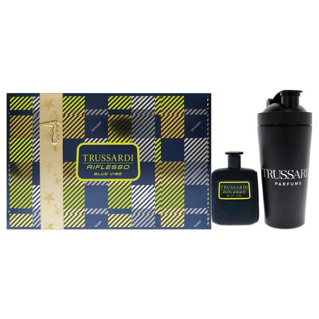Riflesso Blue Vibe by Trussardi for Men - 2 Pc Gift Set 3.4 oz EDT Spray, Sport Bottle, NA, hi-res image number null