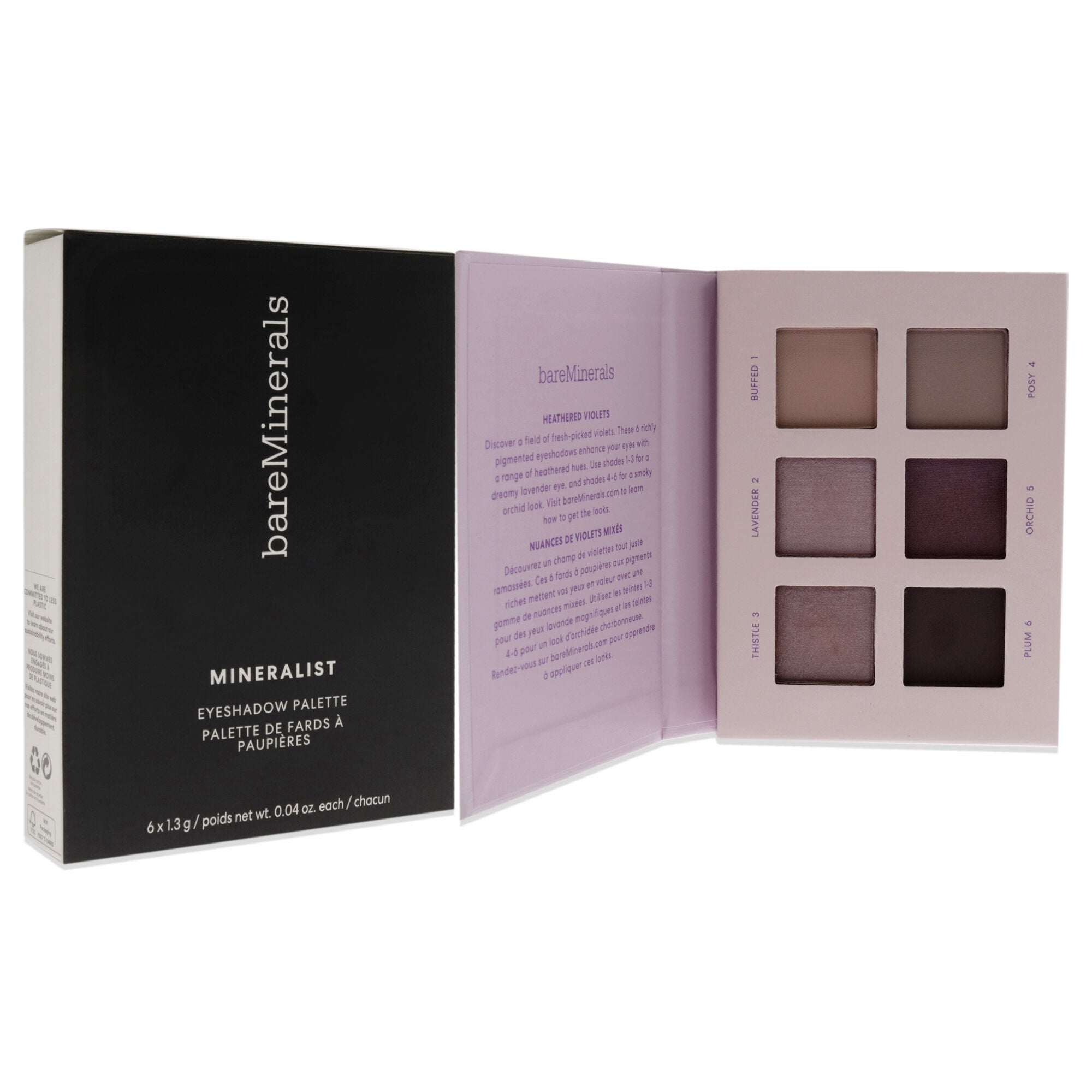 Mineralist Eyeshadow Palette - Heathered by bareMinerals for Women - 0.24 oz Eye Shadow, See Description, alternate image number 2