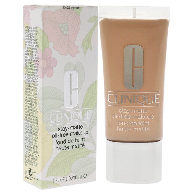 Stay-Matte Oil-Free Makeup - CN 28 Ivory VF by Clinique for Women - 1 oz Makeup, NA, alternate image number null