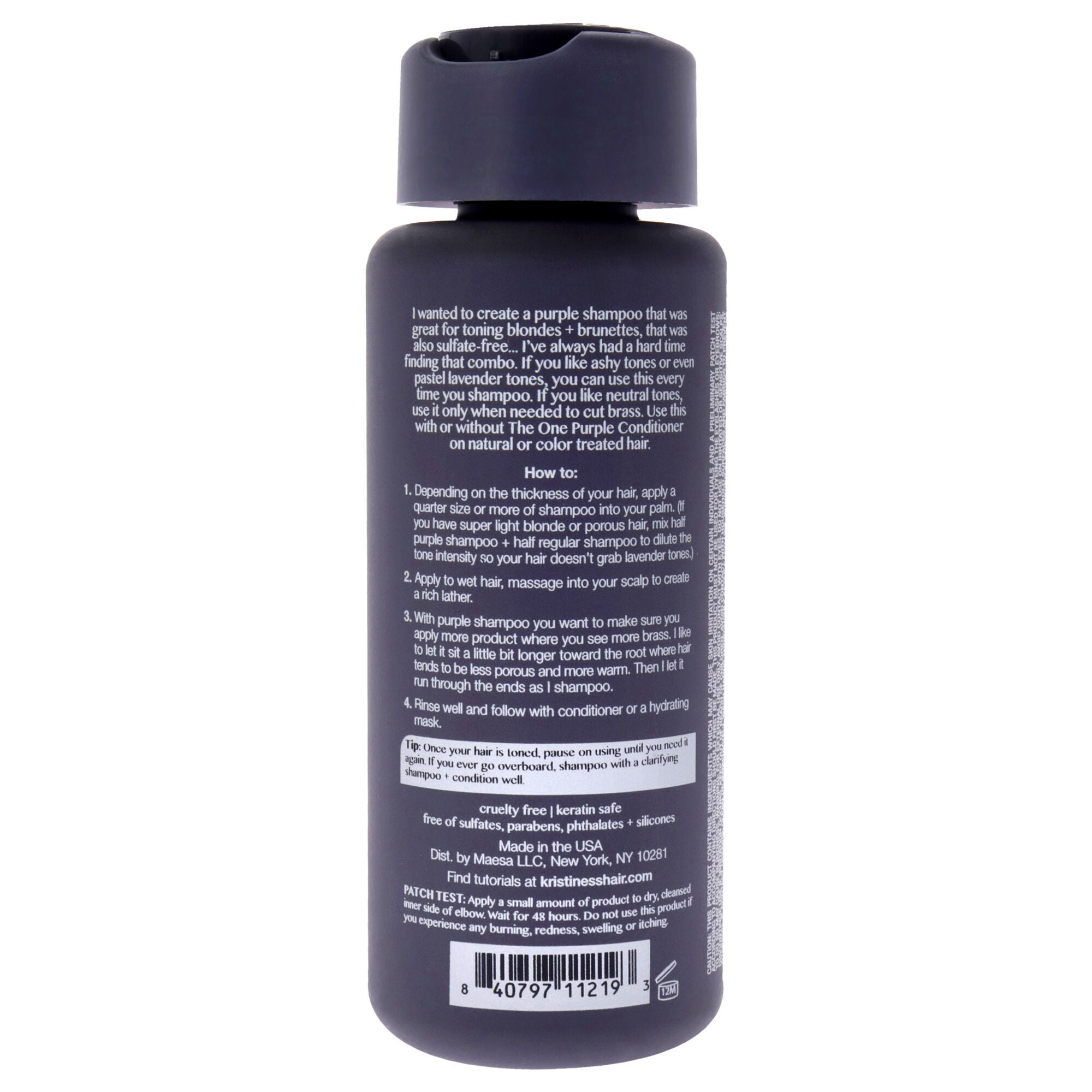 The One Purple Shampoo by Kristin Ess for Unisex - 10 oz Shampoo, See Description, alternate image number 2