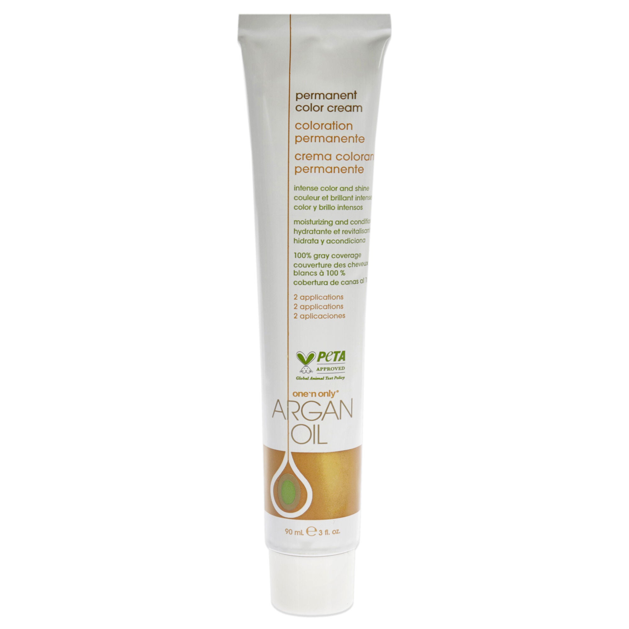 Argan Oil Permanent Color Cream - 4T Medium Tobacoo Brown by One n Only for Unisex - 3 oz Hair Color, See Description, alternate image number 3