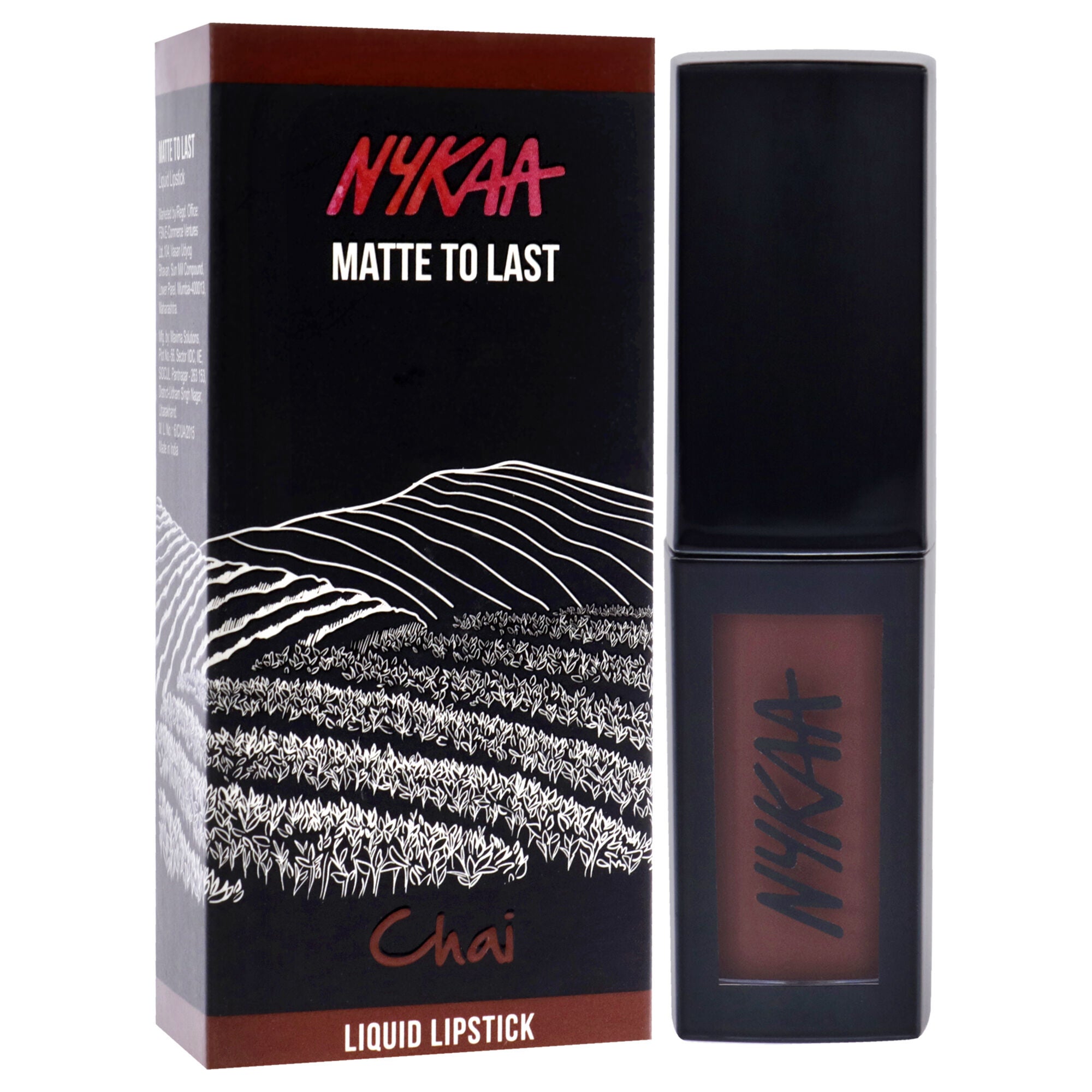 Matte to Last Liquid Lipstick - 18 Chai by Nykaa Cosmetics for Women - 0.16 oz Lipstick, See Description, alternate image number 2
