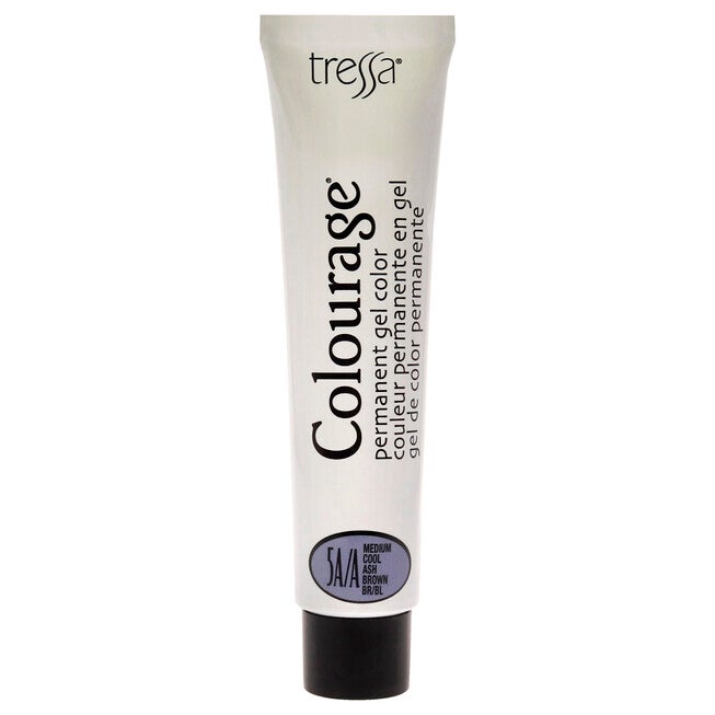Colourage Permanent Gel Color - 5AA Medium Cool Ash Brown by Tressa for Unisex - 2 oz Hair Color, , alternate image number null