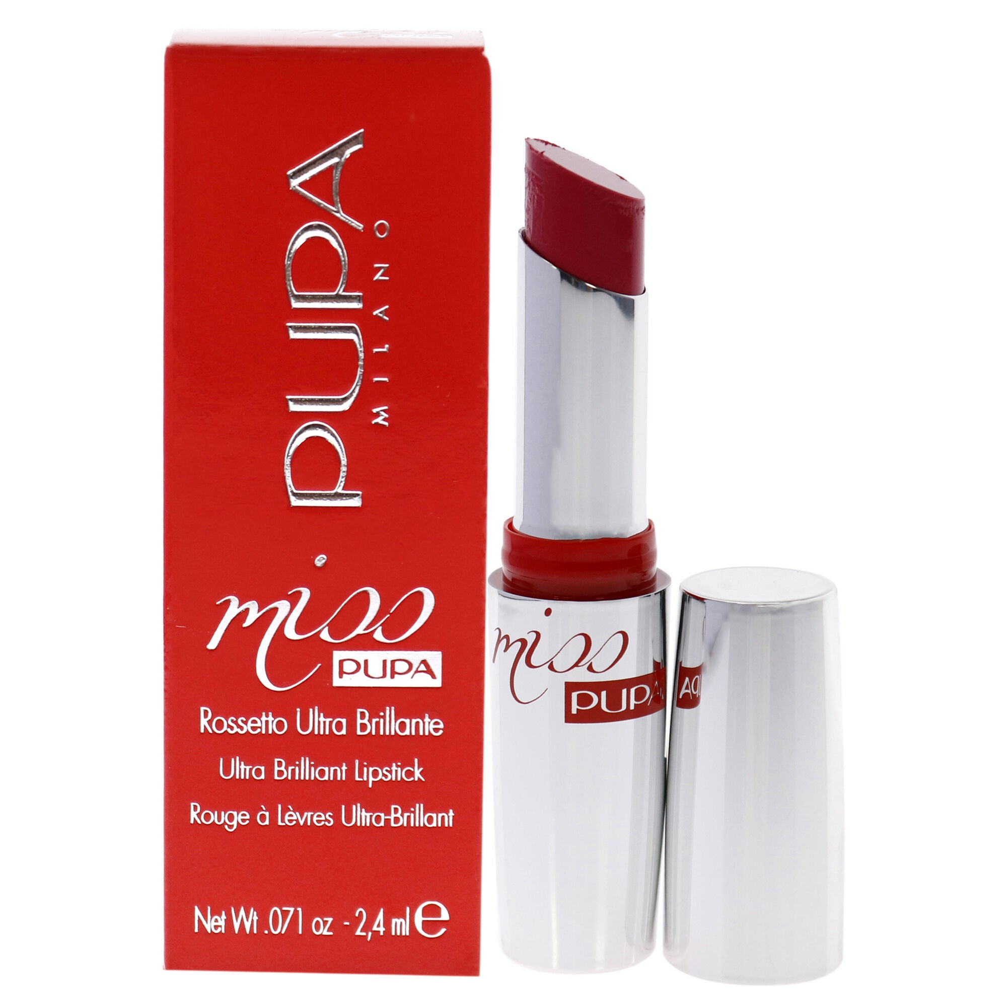 Miss Pupa Ultra Brilliant Lipstick - 302 Party Pink by Pupa Milano for Women - 0.071 oz Lipstick, See Description, hi-res image number 0