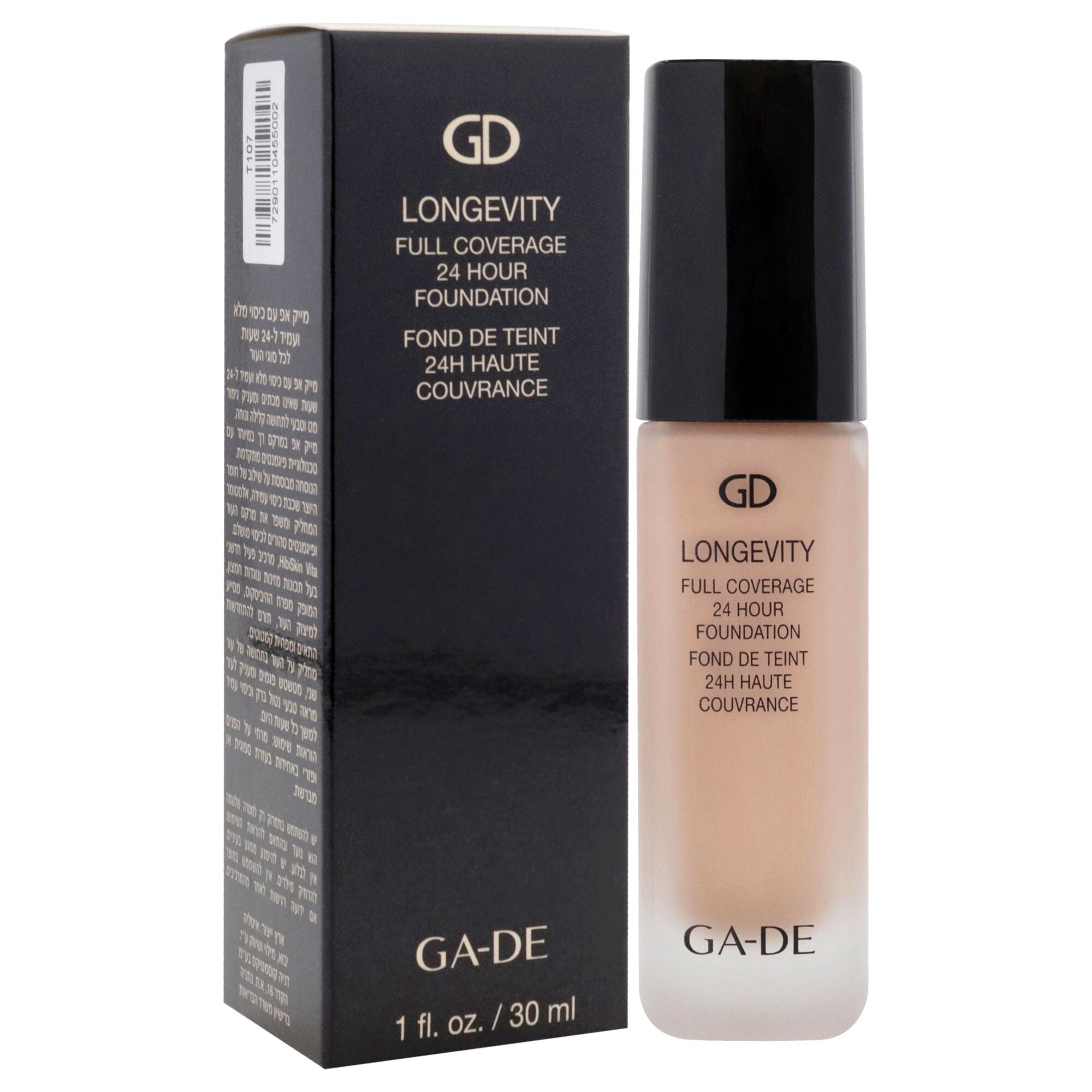 Longevity Full Coverage 24Hr Foundation - 552 Fair Sand by GA-DE for Women - 1 oz Foundation, , alternate image number 6