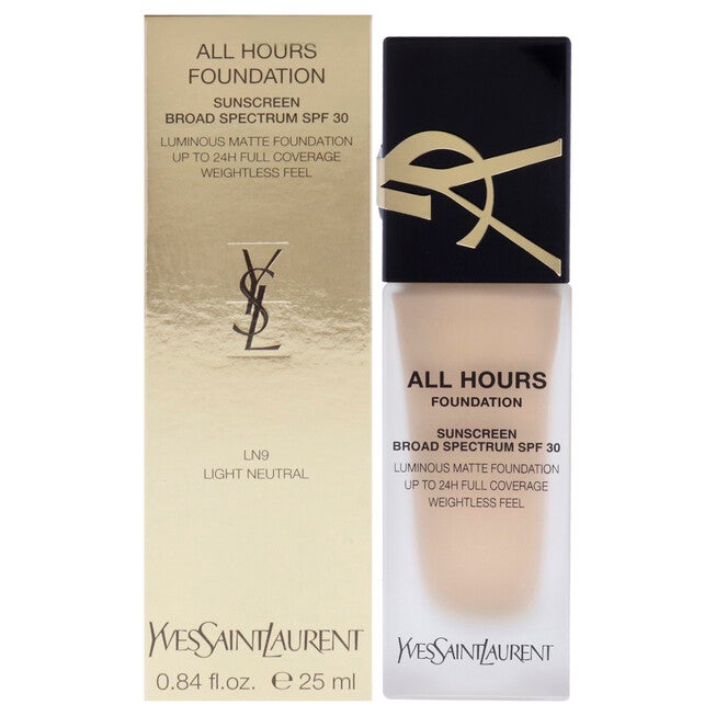 All Hours Foundation SPF 30 - LN9 Light Neutral by Yves Saint Laurent for Women - 0.84 oz Foundation, NA, hi-res image number null