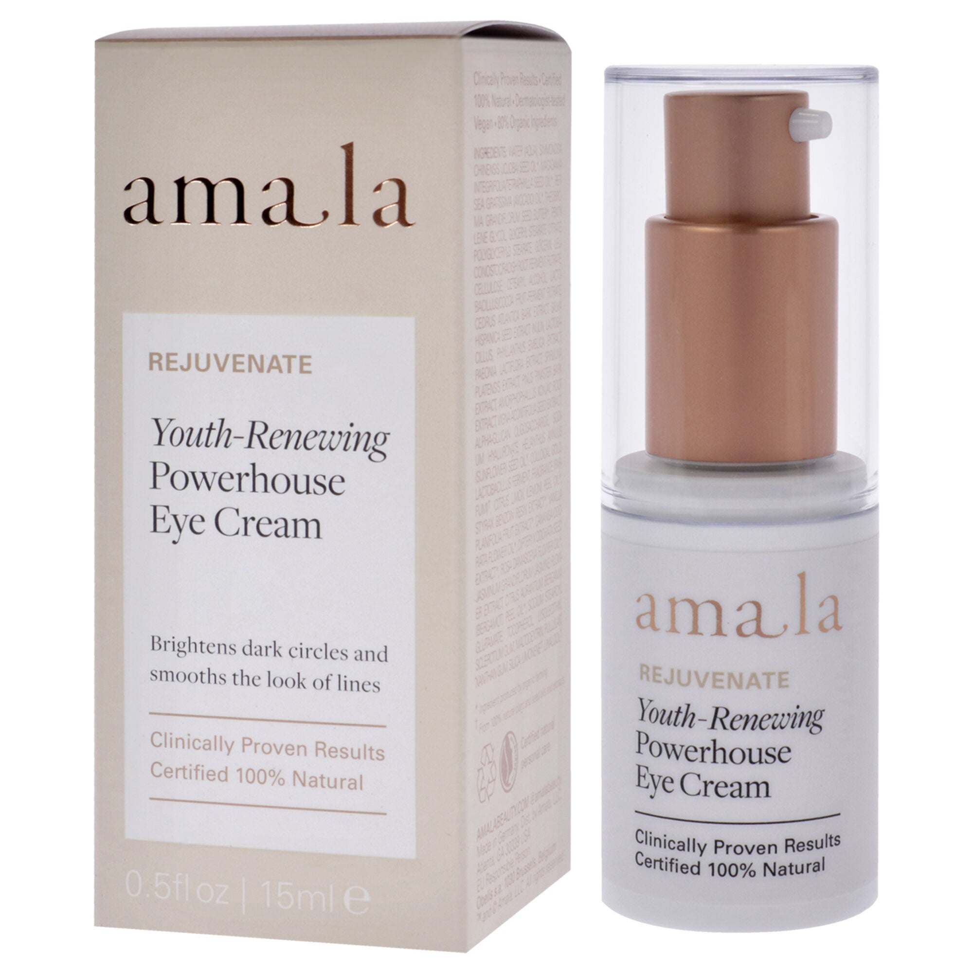 Youth-Renewing Powerhouse Eye Cream by Amala for Women - 0.5 oz Cream, , alternate image number 7