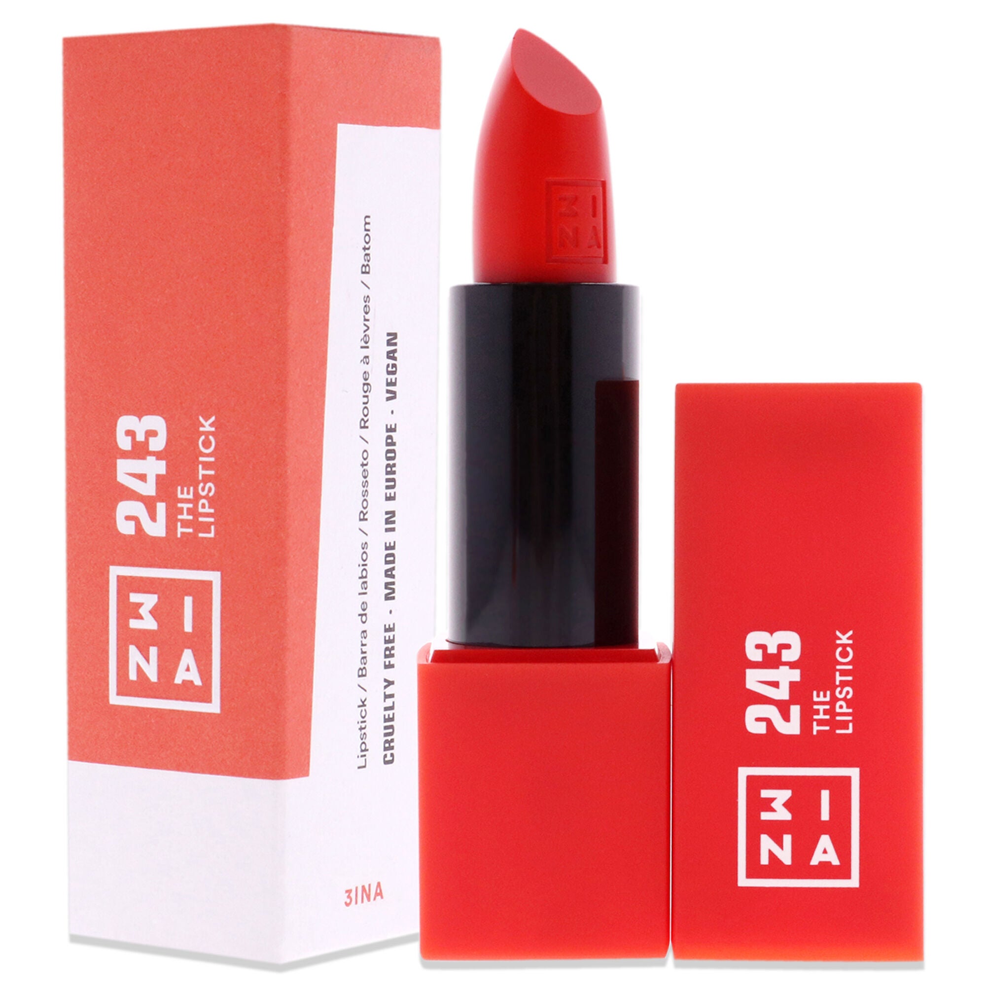 The Lipstick - 243 Shiny Coral Red by 3INA for Women - 0.11 oz Lipstick, , alternate image number 7