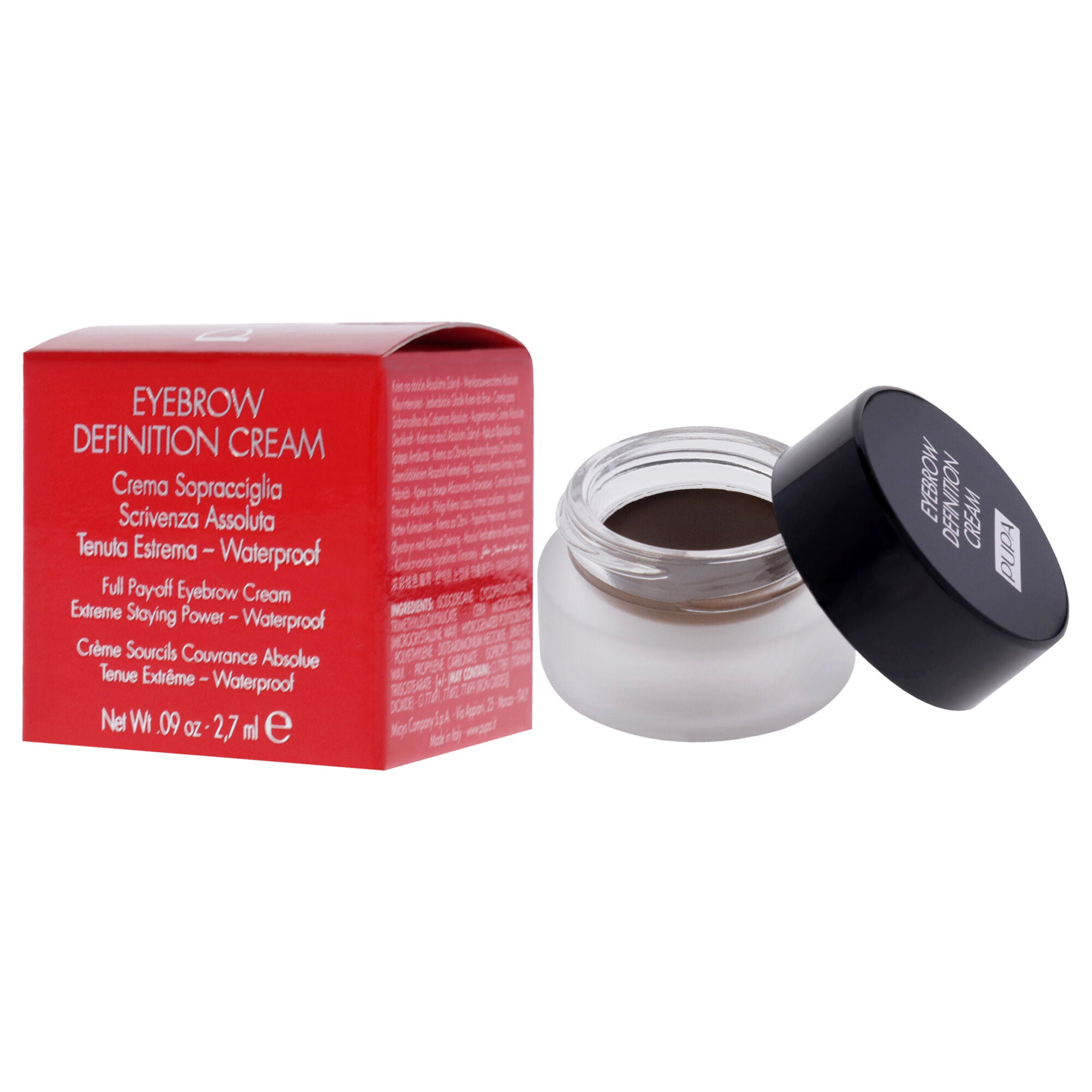 Eyebrow Definition Cream - 004 Dark Chocolate by Pupa Milano for Women - 0.09 oz Eyebrow, , alternate image number 7