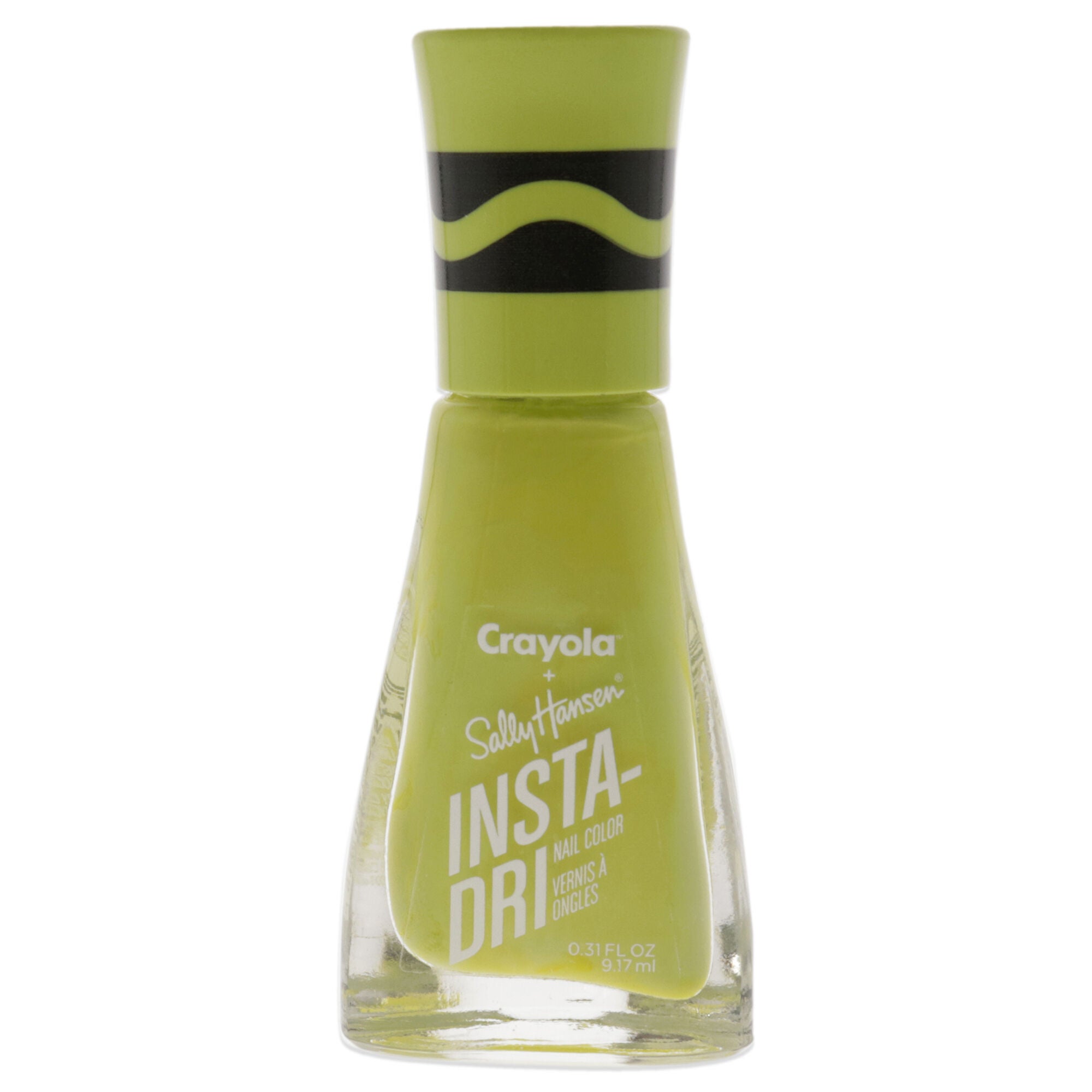 Insta-Dri Crayola Nail Color - 521 Inchworm by Sally Hansen for Women - 0.31 oz Nail Polish, See Description, hi-res image number 0