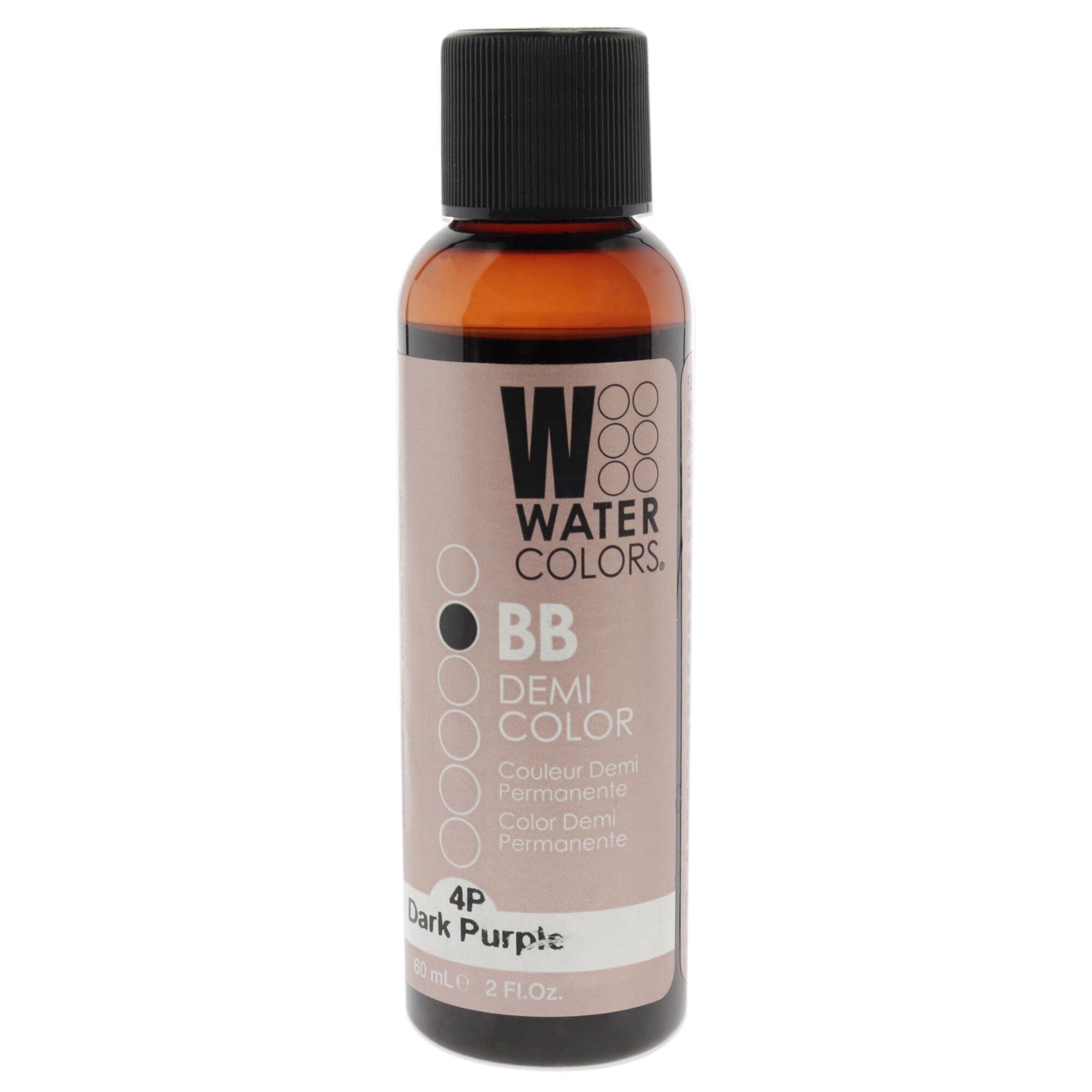Watercolors BB Demi-Permanent Hair Color - 4P Dark Purple by Tressa for Unisex - 2 oz Hair Color, See Description, hi-res image number 0