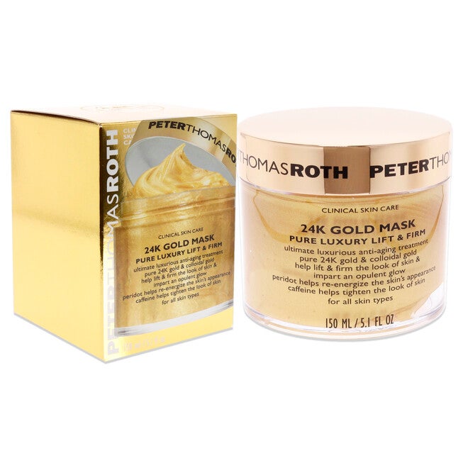 24K Gold Mask Pure Luxury Lift and Firm Mask by Peter Thomas Roth for Unisex - 5.1 oz Mask, , alternate image number null