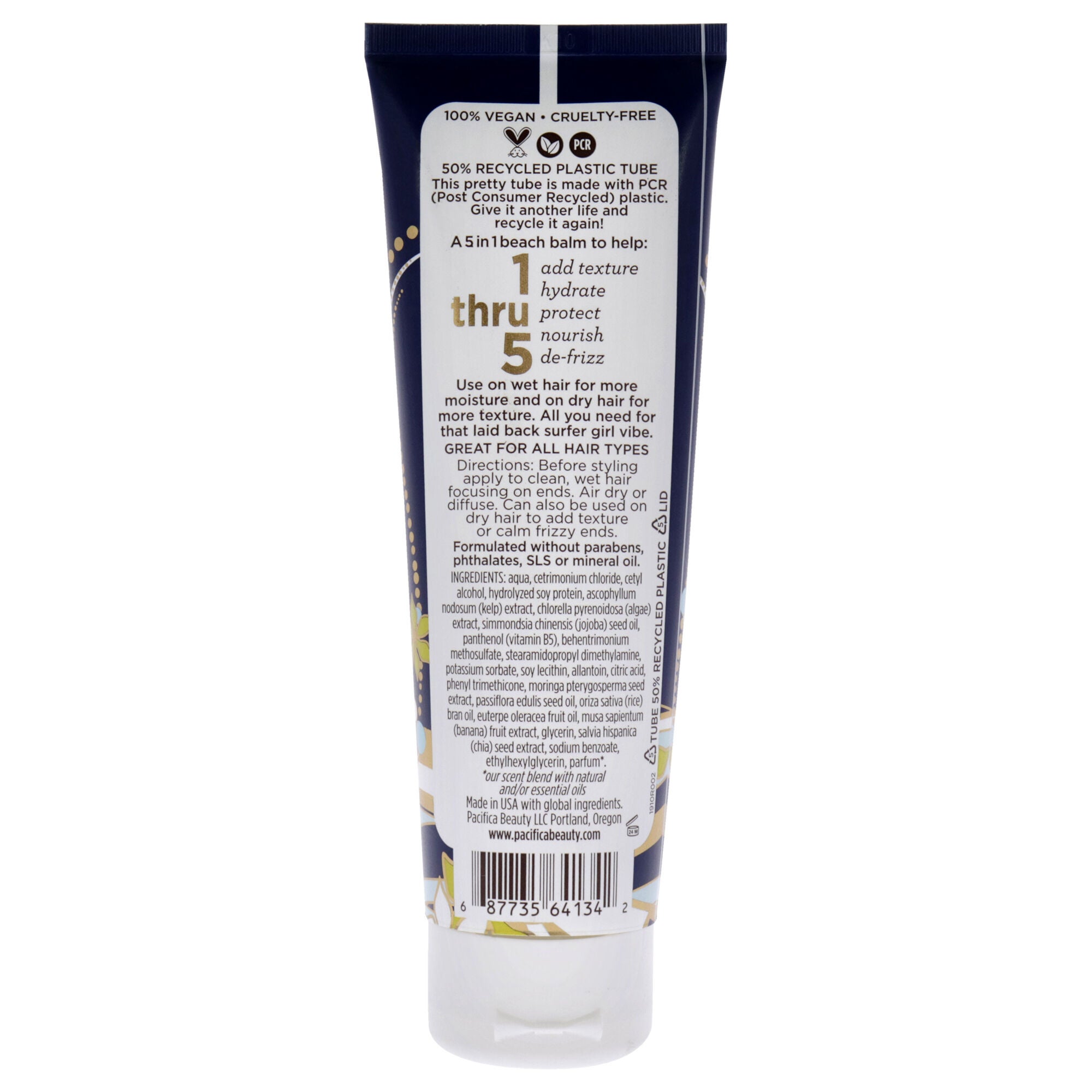 Salty Waves Beach Hair Balm by Pacifica for Unisex - 4 oz Balm, , alternate image number 4