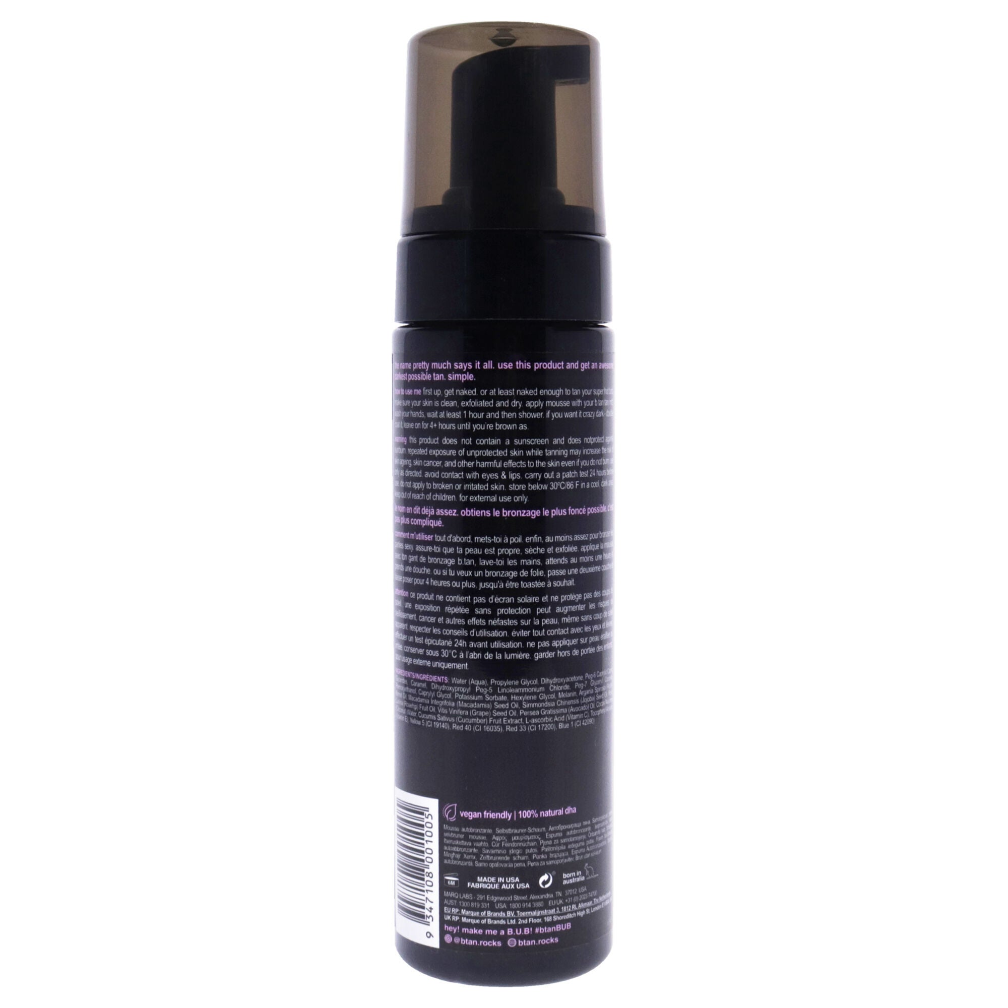 I Want The Darkest Tan Possible Self Tan Mousse by B.Tan for Unisex - 6.7 oz Mousse, See Description, alternate image number 2