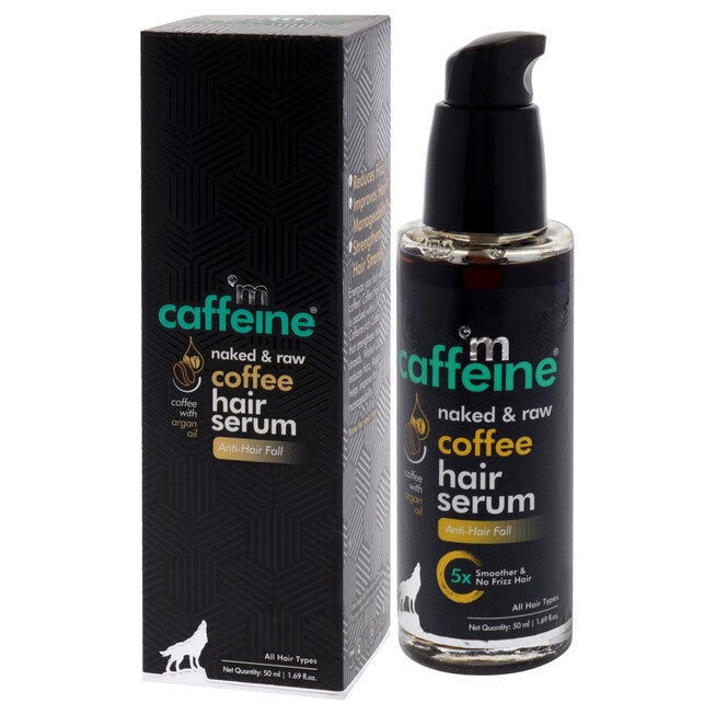 Naked and Raw Coffee Hair Serum - Argan Oil by mCaffeine for Unisex - 1.69 oz Serum, NA, alternate image number null