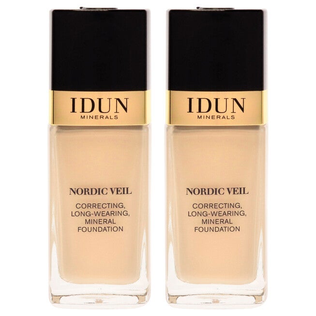 Nordic Veil Foundation - 301 Jorunn by Idun Minerals for Women - 0.88 oz Foundation - Pack of 2, NA, alternate image number null