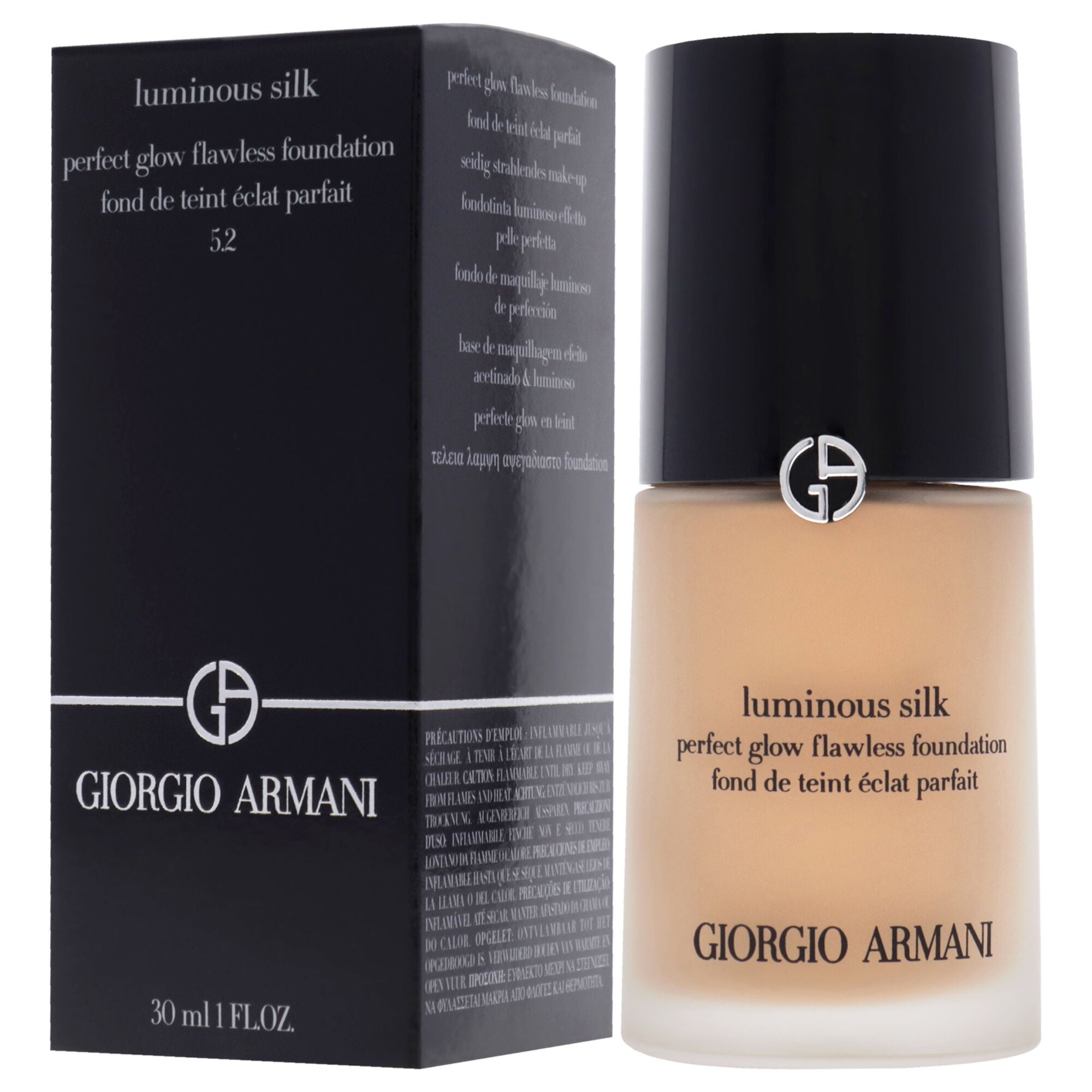 Luminous Silk Foundation - 5.2 Light to Medium Peach by Giorgio Armani for Women - 1 oz Foundation, See Description, alternate image number 3