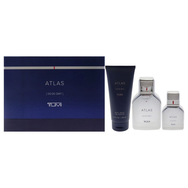 Atlas by Tumi for Men - 3 Pc Gift Set 3.4oz EDP Spray, 1oz EDP Spray, 6.7oz Body Wash, NA, hi-res image number null