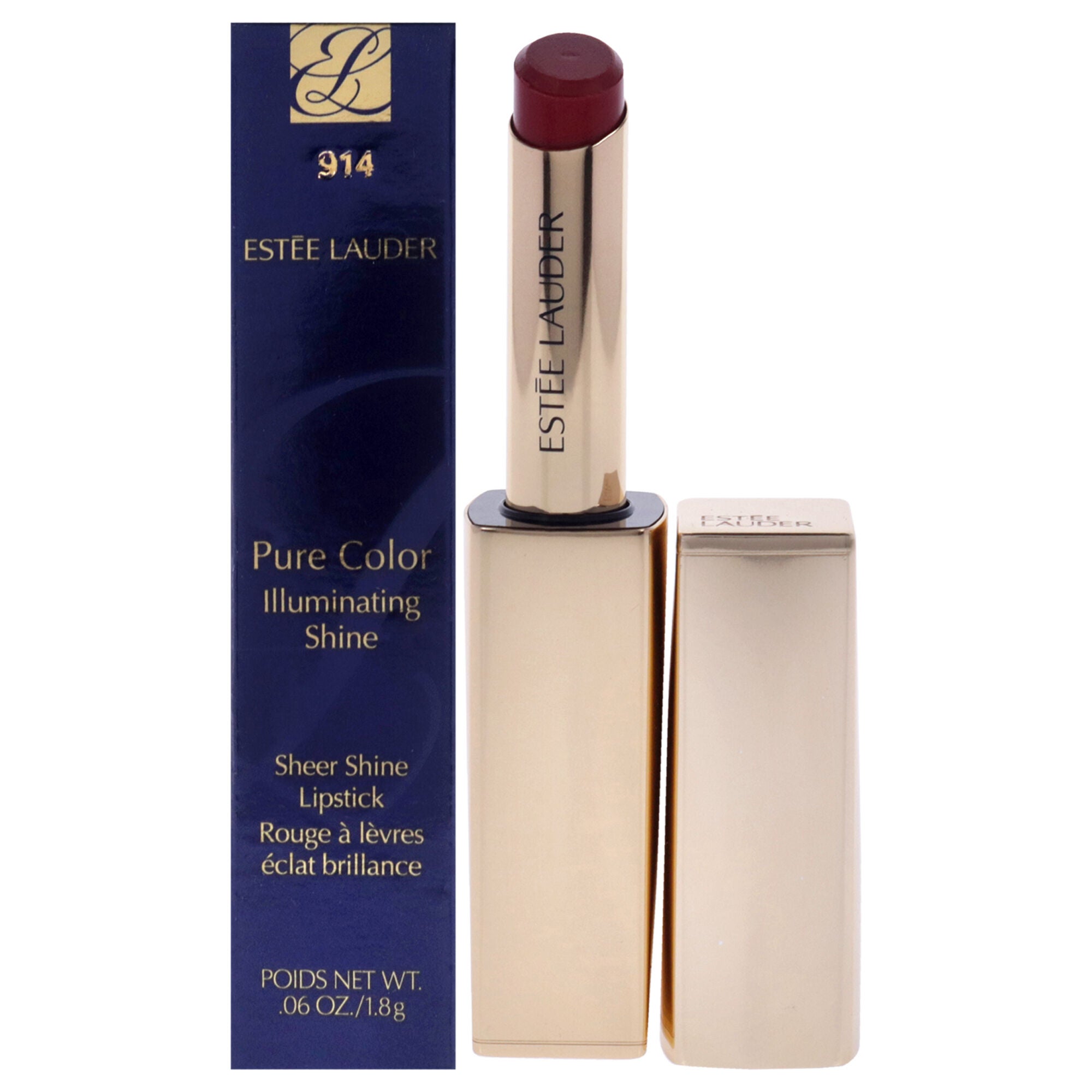Pure Color Illuminating Shine Lipstick - 914 Unpredictable by Estee Lauder for Women - 0.06 oz Lipstick, See Description, hi-res image number 0