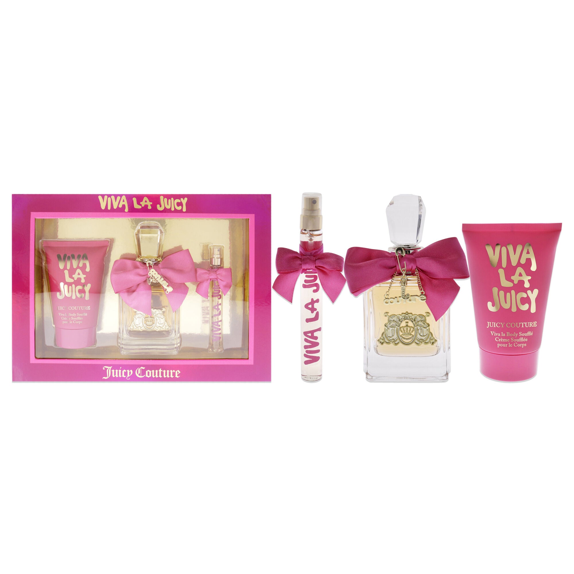 Viva La Juicy by Juicy Couture for Women - 3 Pc Gift Set 3.4oz EDP Spray, 4.2oz Viva La Body Lotion, 10ml EDP Spray, See Description, hi-res image number 0
