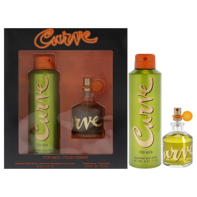 Curve by Liz Claiborne for Men - 2 Pc Gift Set 2.5oz Cologne Spray, 6oz Deodorant Body Spray, NA, hi-res image number null