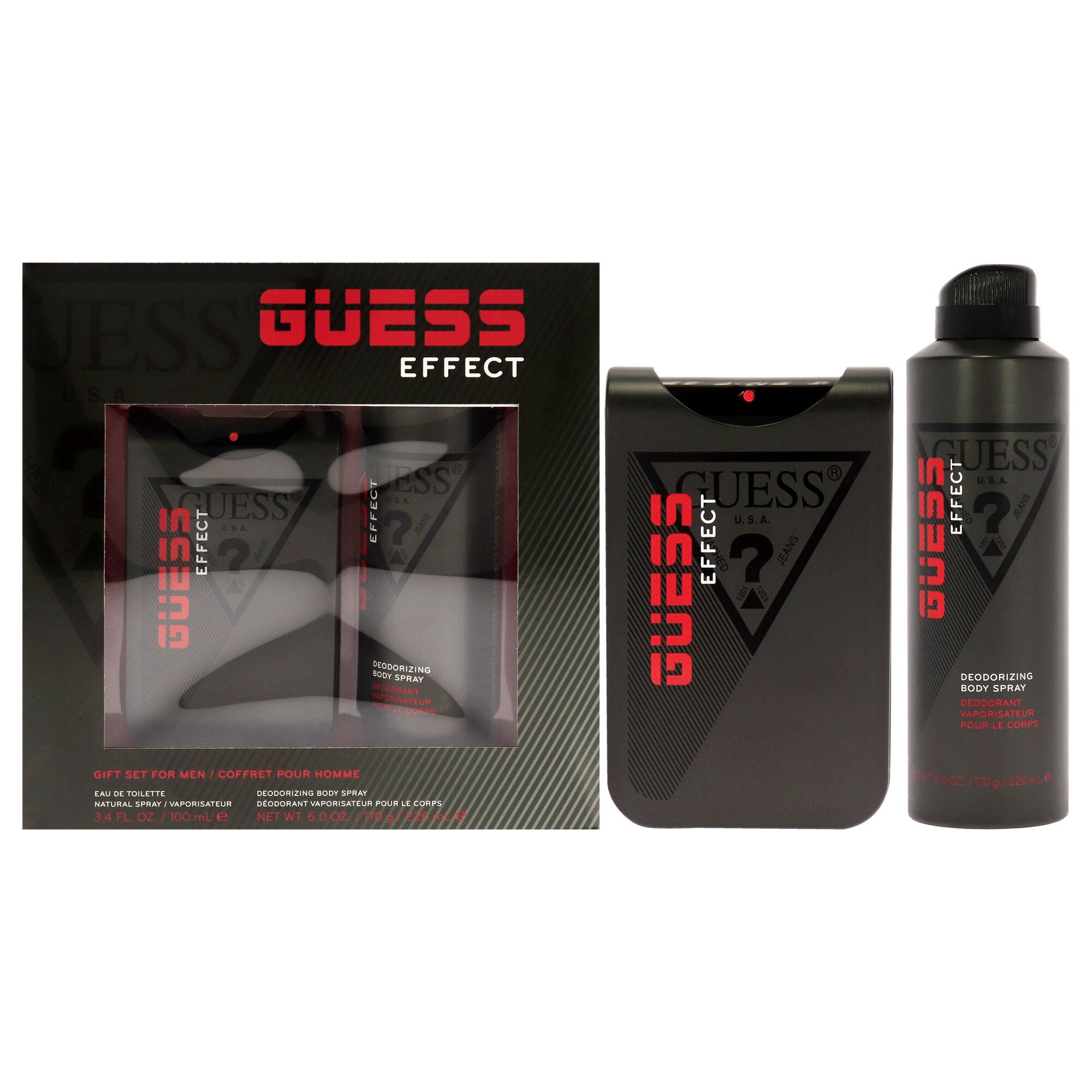 Guess Effect by Guess for Men - 2 Pc Gift Set 3.4oz EDT Spray, 6oz Body Spray, , alternate image number 4