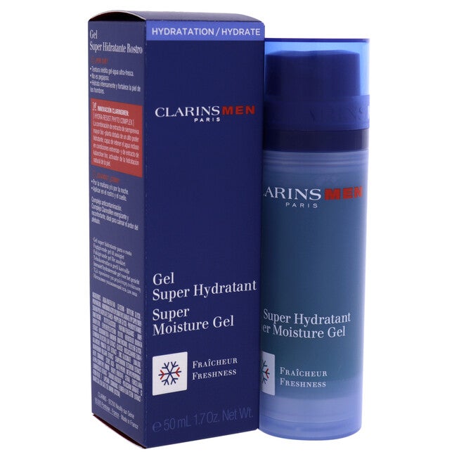 Men Super Moisture Gel by Clarins for Men - 1.7 oz Gel, NA, alternate image number null