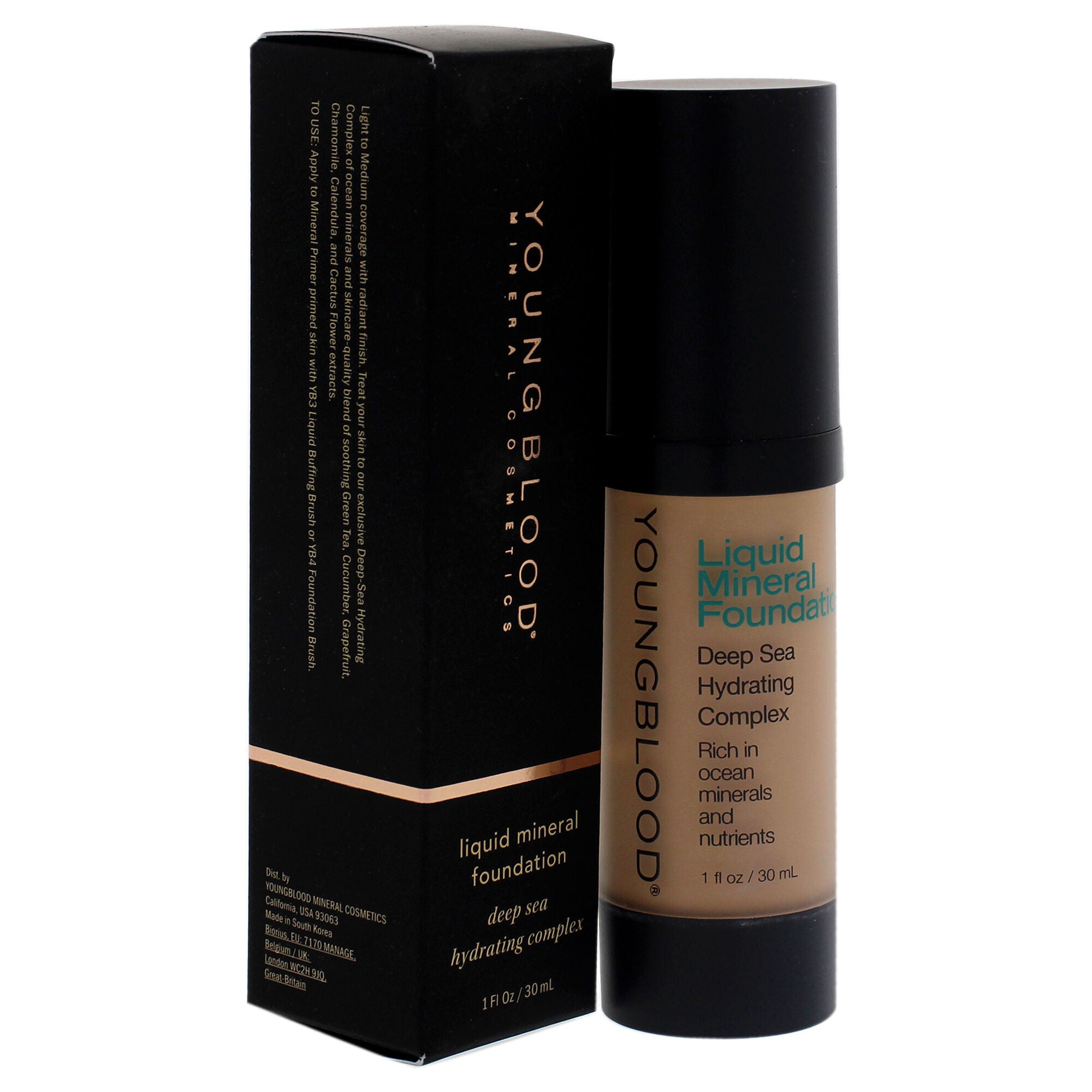 Liquid Mineral Foundation - Pebble by Youngblood for Women - 1 oz Foundation, See Description, alternate image number 2