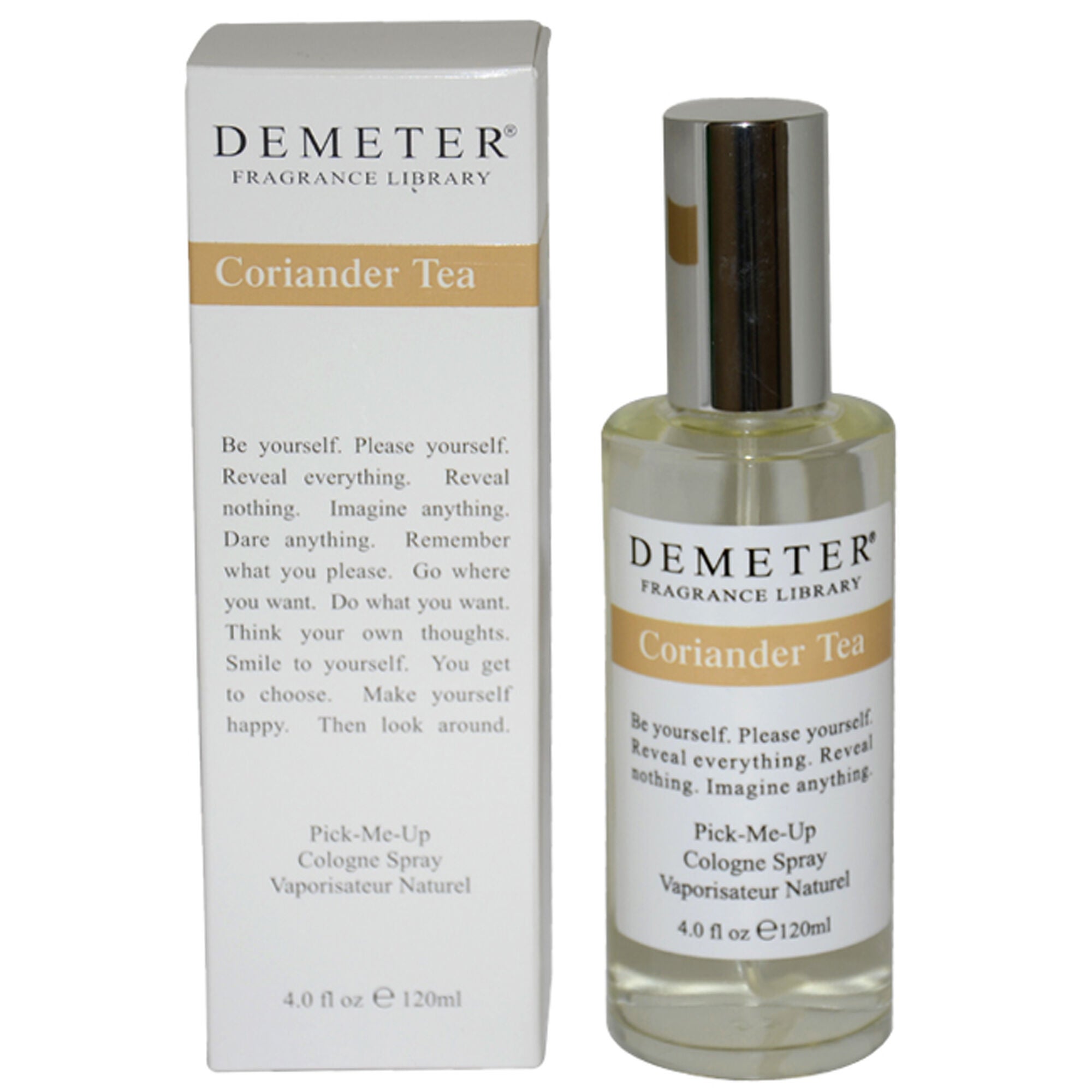 Coriander Tea by Demeter for Unisex - 4 oz Cologne Spray, See Description, hi-res image number 0