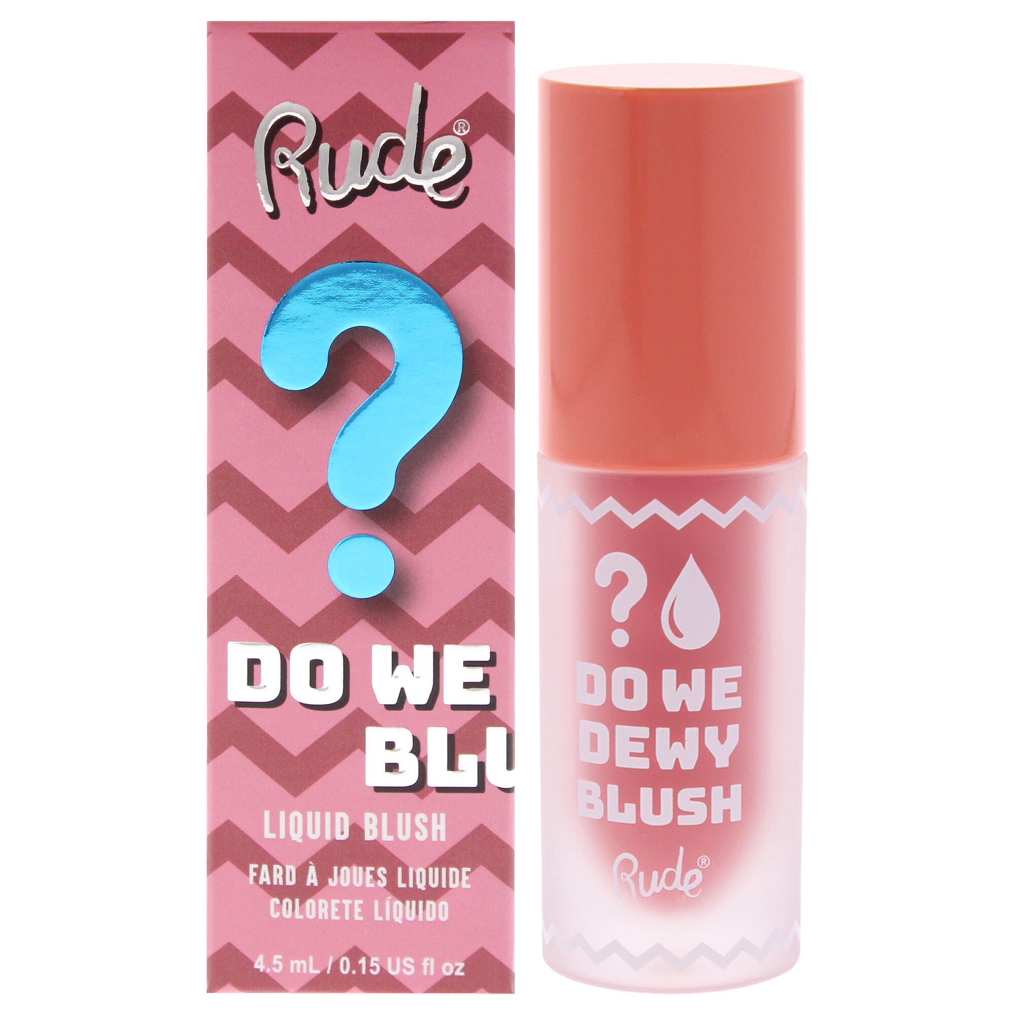 Do We Dewy Liquid Blush - Sandy Pink by Rude Cosmetics for Women - 0.15 oz Blush, Brown, hi-res image number 0