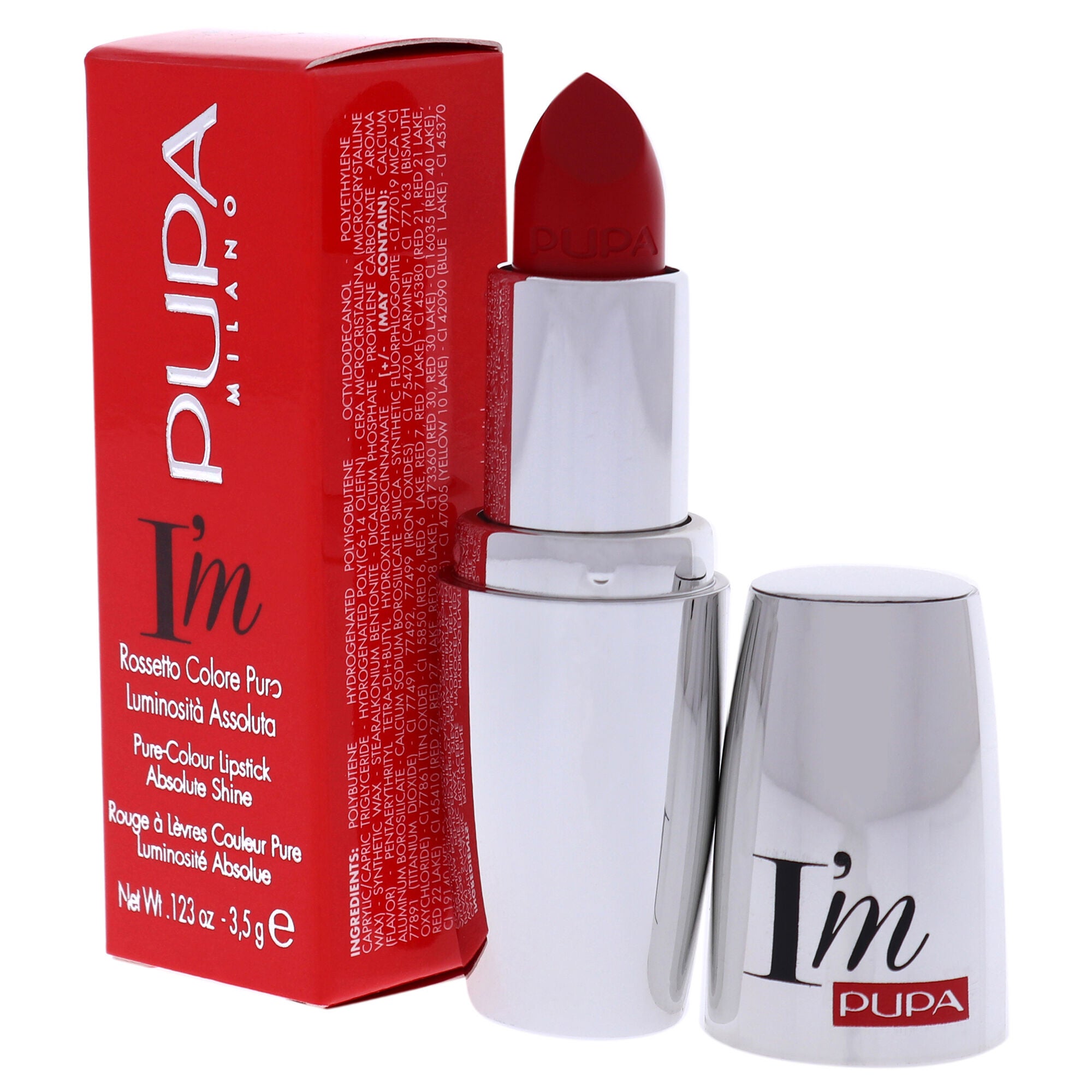 I Am Pure-Colour Lipstick - 303 Flamboyant Orange by Pupa Milano for Women - 0.123 oz Lipstick, See Description, alternate image number 3