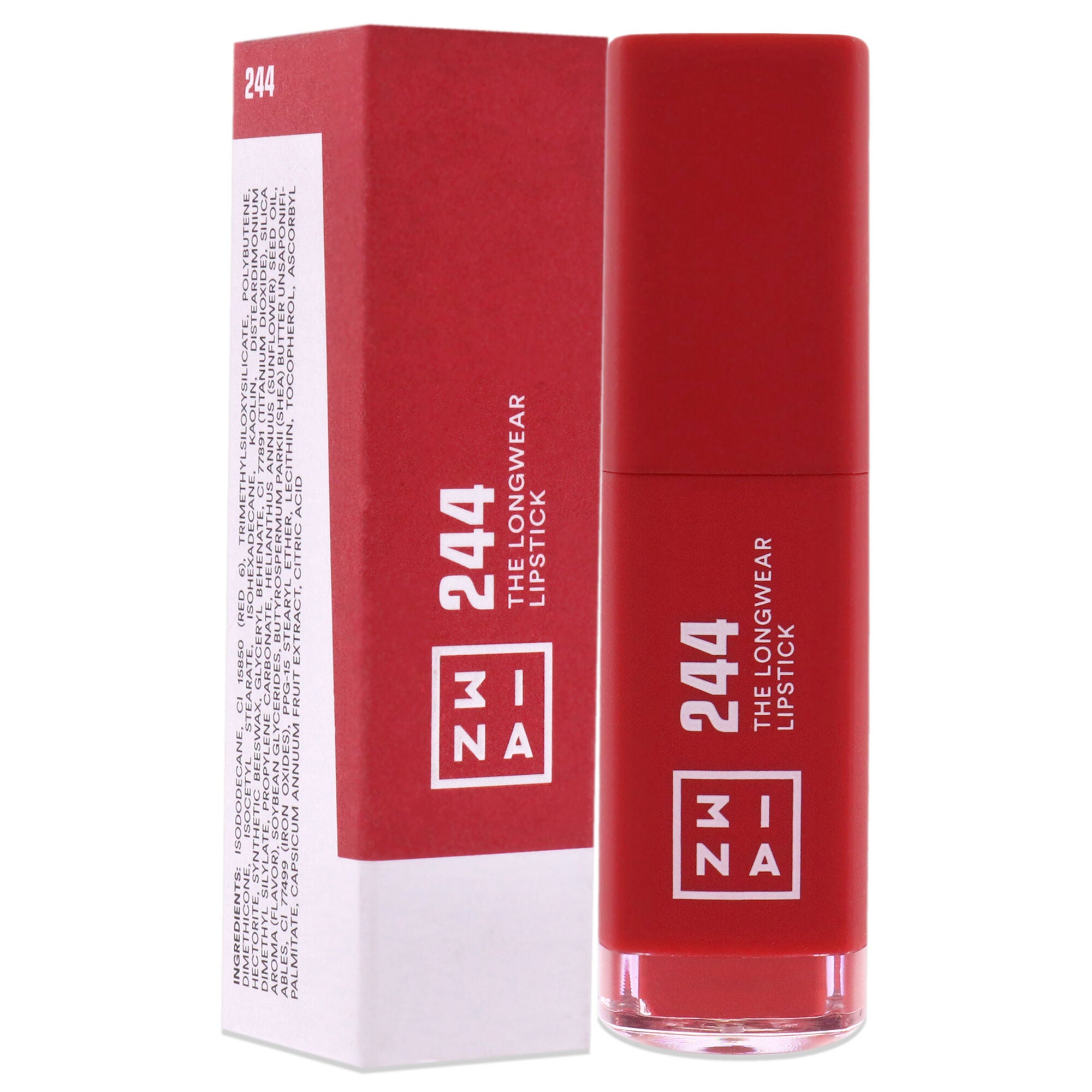 The Longwear Lipstick - 244 Red by 3INA for Women - 0.20 oz Lipstick, , alternate image number 6