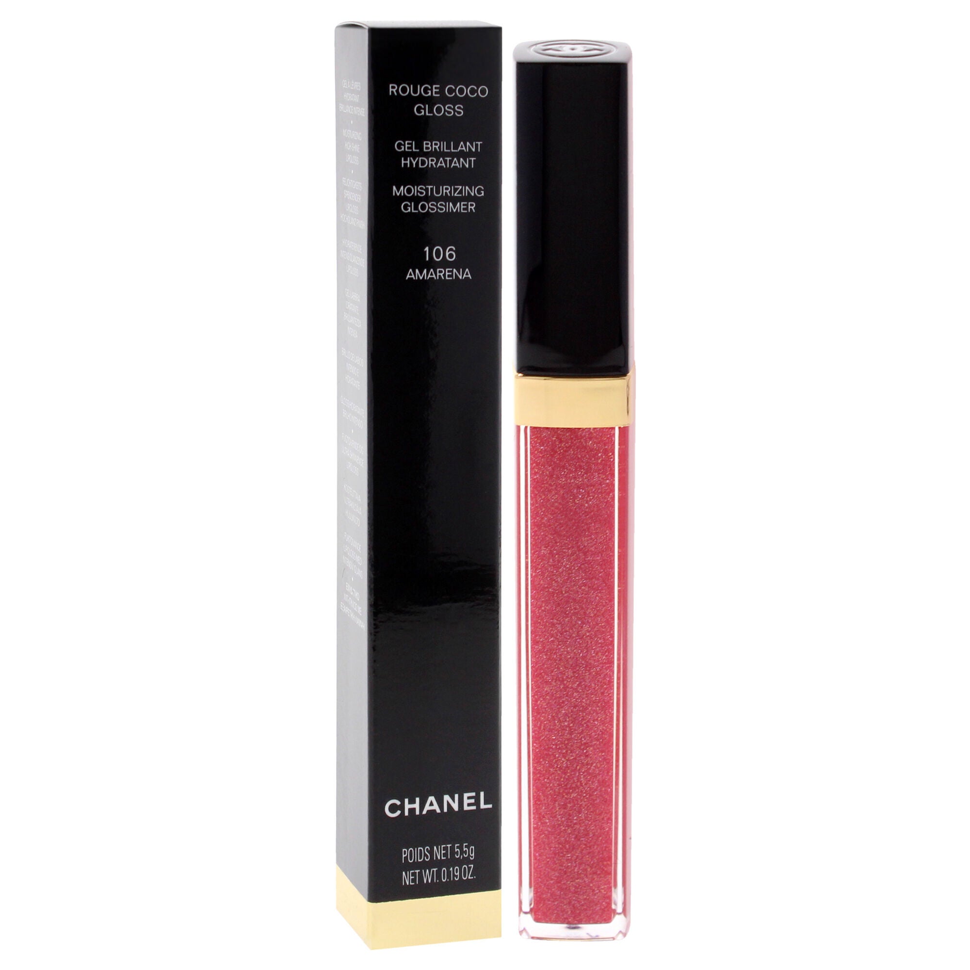 Rouge Coco Gloss Moisturizing Glossimer - 106 Amarena by Chanel for Women - 0.19 oz Lip Gloss, See Description, alternate image number 2