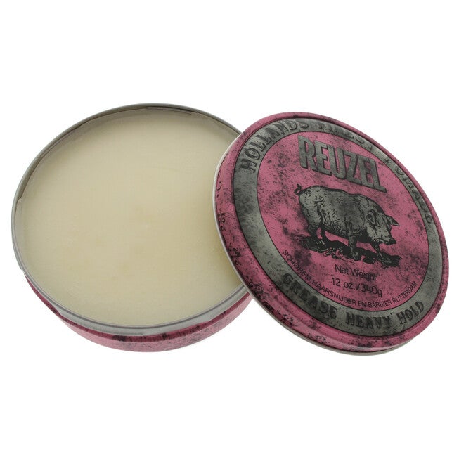 Pink Grease Heavy Hold Pomade by Reuzel for Men - 12 oz Pomade, NA, hi-res image number null