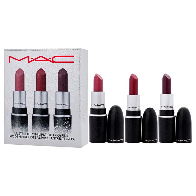 Lustrelite Mini Lipstick Trio - Pink by MAC for Women - 3 Pc Gift Set, , alternate image number null