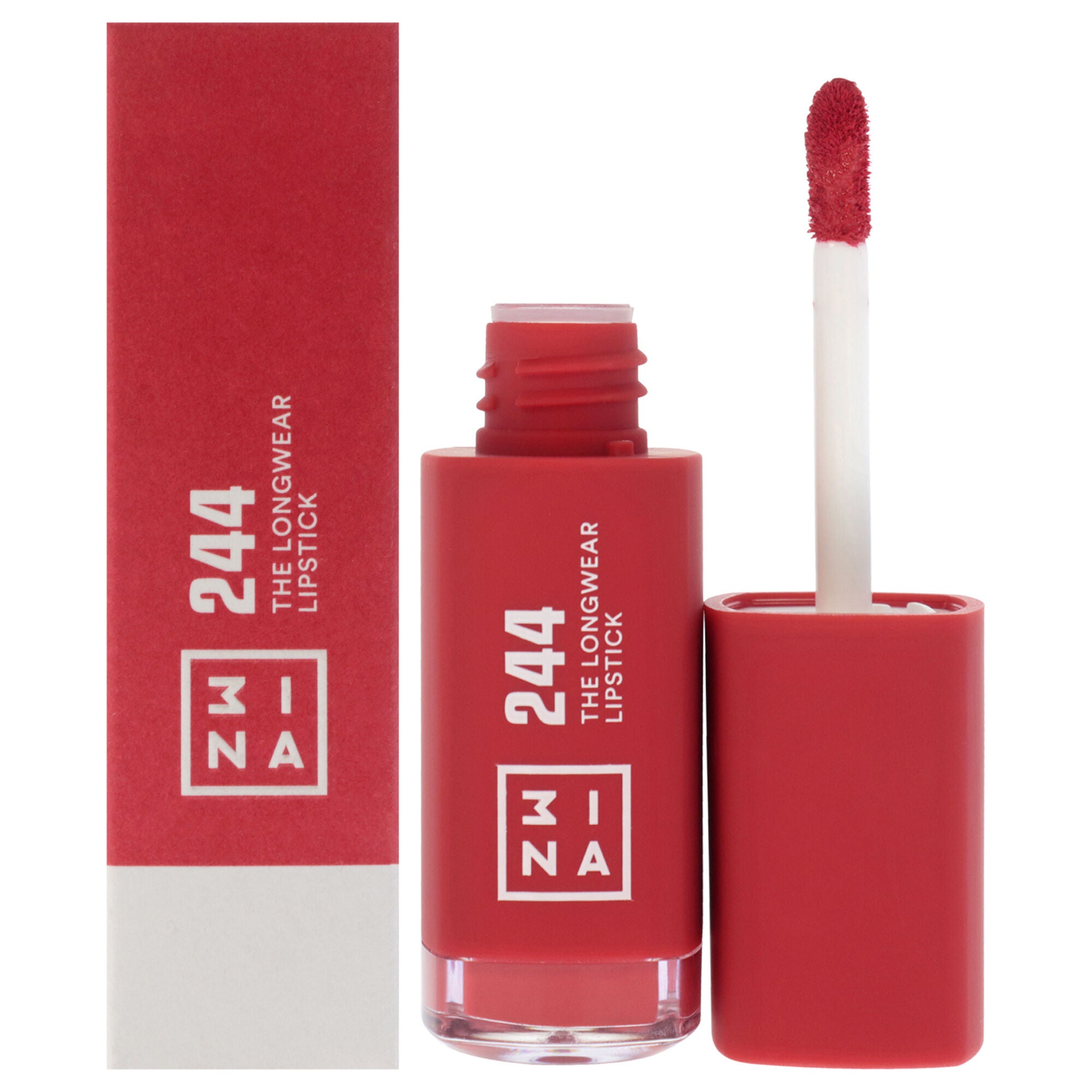 The Longwear Lipstick - 244 Red by 3INA for Women - 0.20 oz Lipstick, See Description, hi-res image number 0