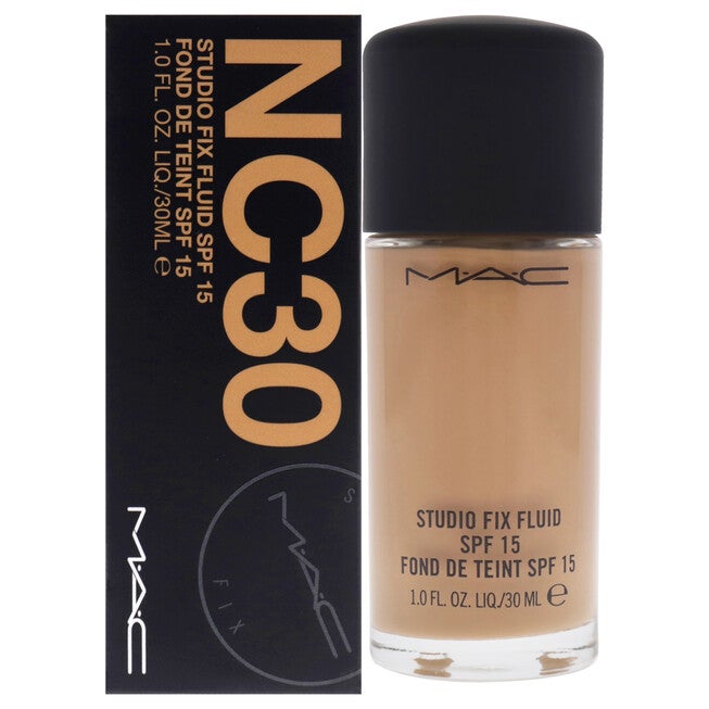 Studio Fix Fluid SPF 15 - NC30 by MAC for Women - 1 oz Foundation, NA, hi-res image number null