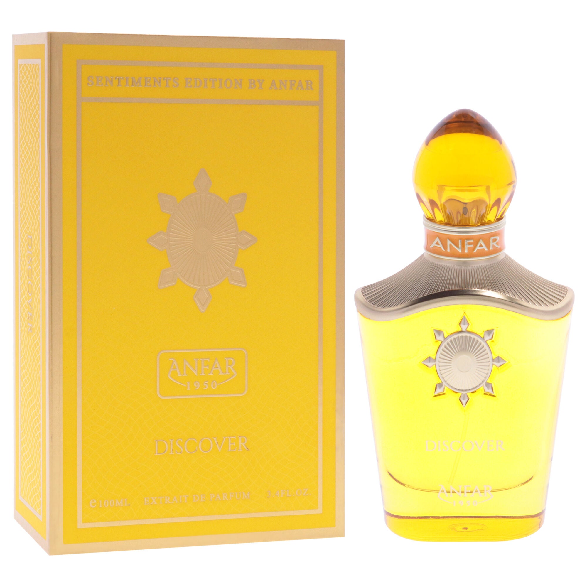 Sentiments Edition - Discover by Anfar for Men - 3.4 oz Extrait De Parfum Spray, Clear, alternate image number 1