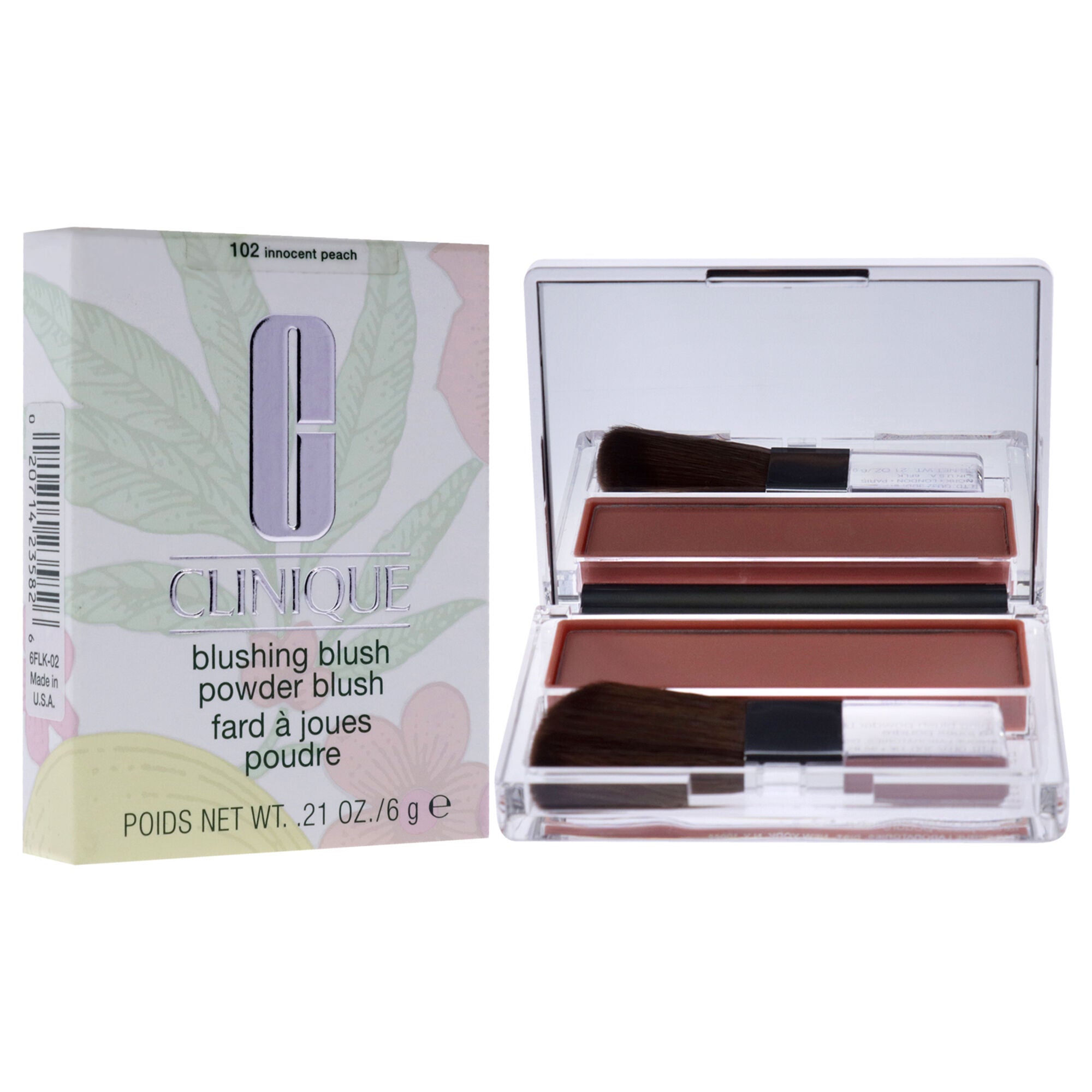 Blushing Blush Powder Blush - 102 Innocent Peach by Clinique for Women - 0.21 oz Blush, , alternate image number 7