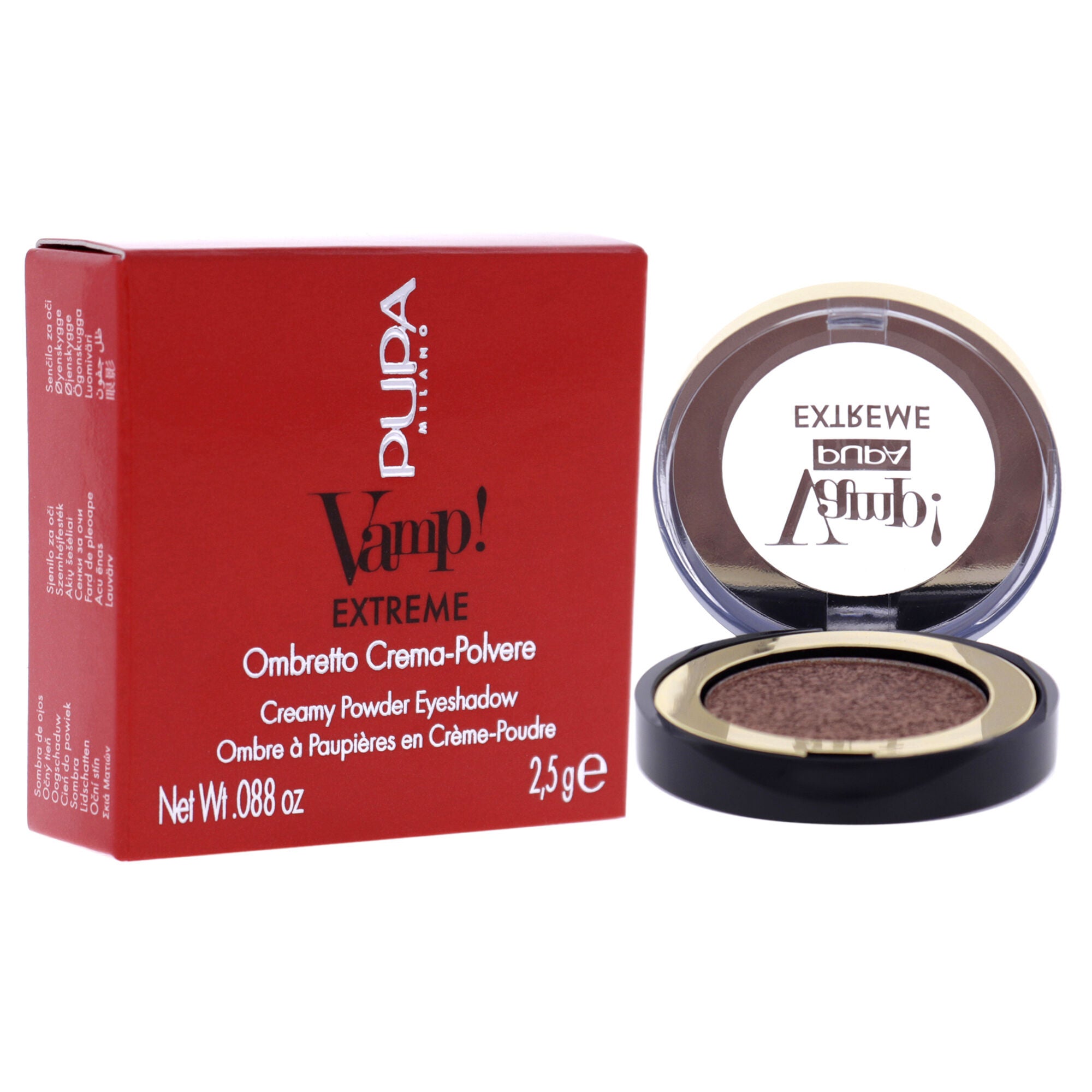 Vamp! Extreme Cream Powder Eyeshadow - 002 Extreme Copper by Pupa Milano for Women - 0.088 oz Eye Shadow, , alternate image number 6