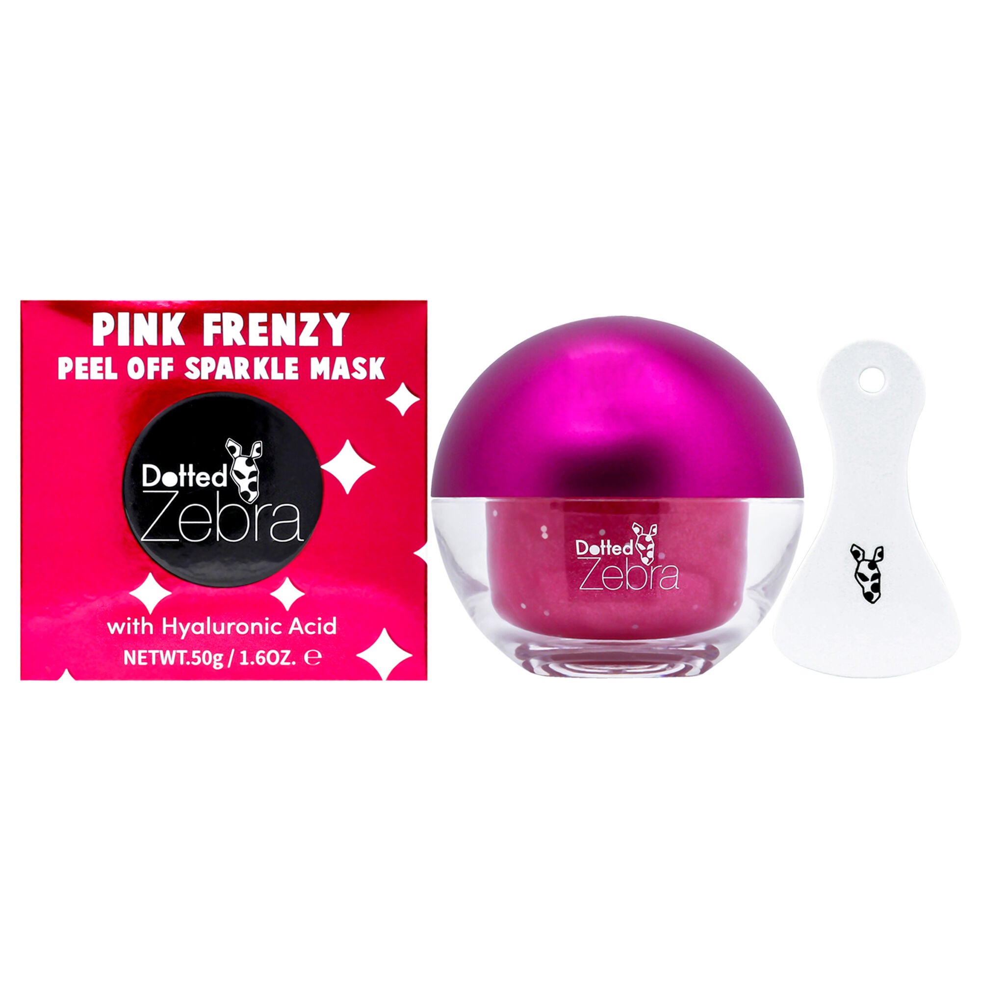 Peel Off Sparkle Mask - Pink Frenzy by Dotted Zebra for Women - 1.6 oz Mask, See Description, hi-res image number 0