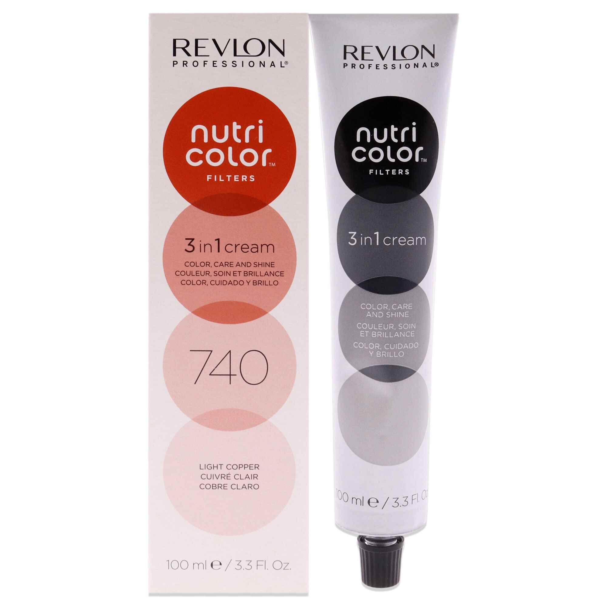 Nutri Color Cream - 740 Light Copper by Revlon for Unisex - 3.3 oz Hair Color, See Description, hi-res image number 0