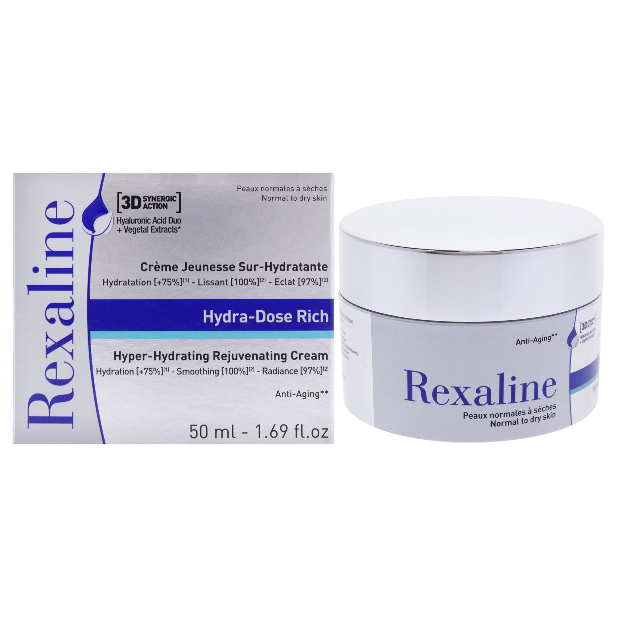 Hydra-Dose Hyper-Hydrating Anti-Wrinkle Rich Cream by Rexaline for Women - 1.69 oz Cream, See Description, hi-res image number 0