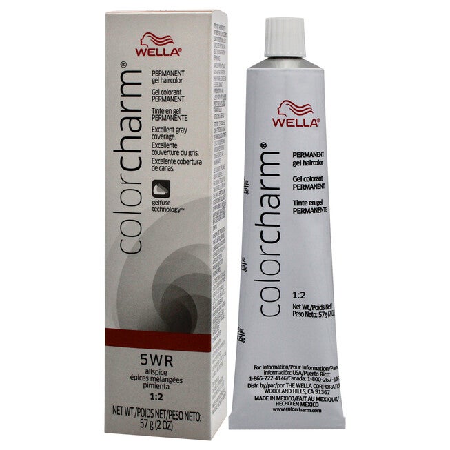 Color Charm Permanent Hair Color Gel - 5WR Allspice by Wella for Women - 2 oz Hair Color, NA, alternate image number null