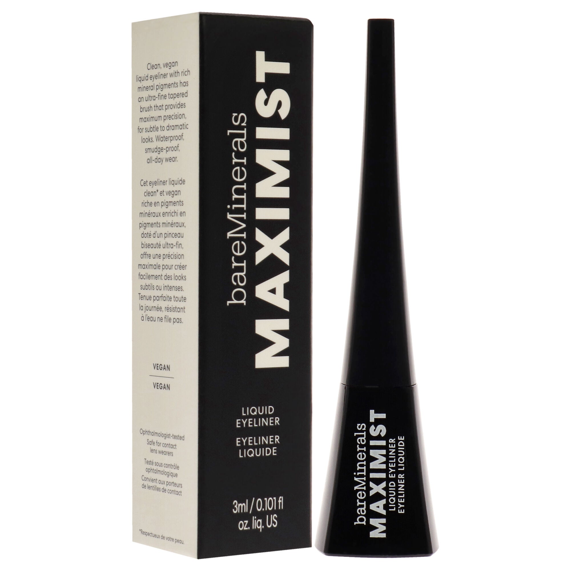 Maximist Liquid Eyeliner by bareMinerals for Women - 0.101 oz Eyeliner, See Description, alternate image number 2