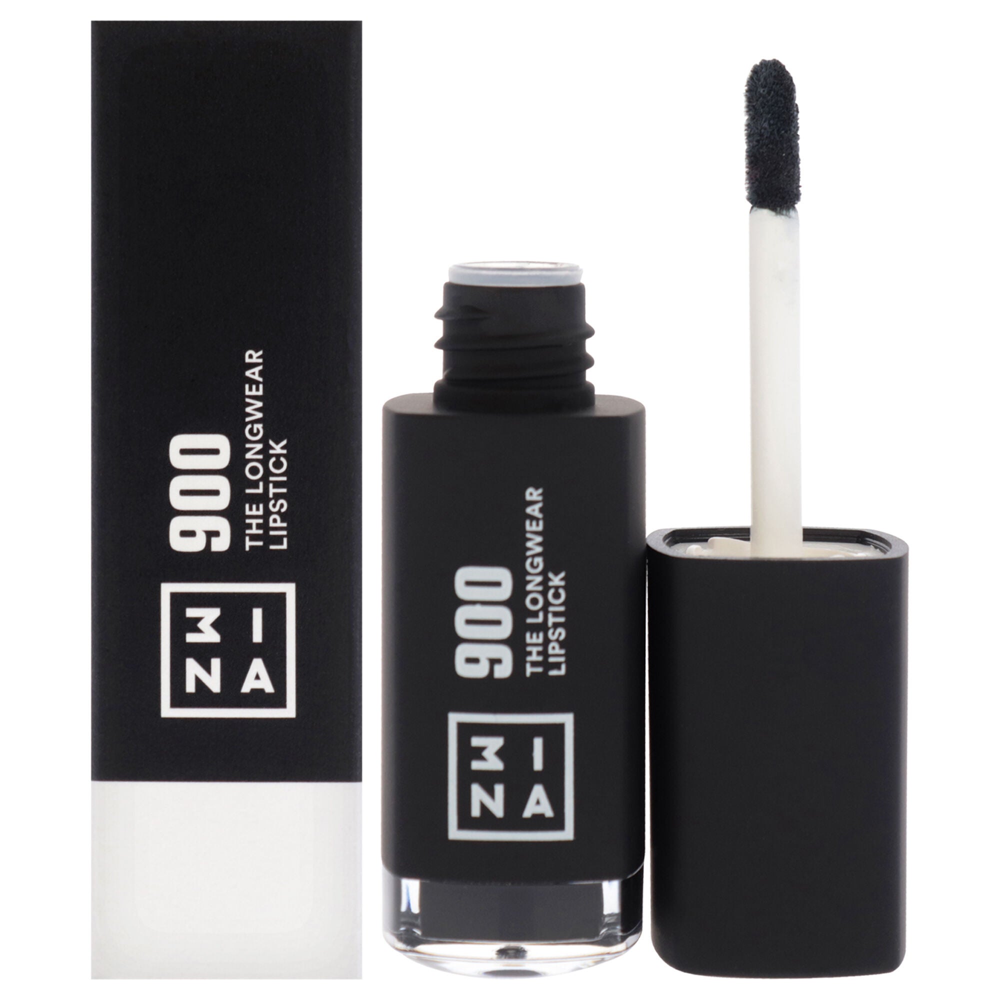The Longwear Lipstick - 900 Black by 3INA for Women - 0.20 oz Lipstick, See Description, hi-res image number 0
