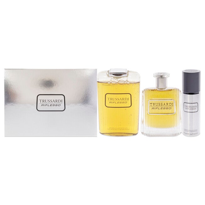 Trussardi Riflesso by Trussardi for Men - 3 Pc Gift Set 3.4oz EDT Spray, 6.8oz Shampoo and Shower Gel, 3.4oz Deodorant Spray, , alternate image number null