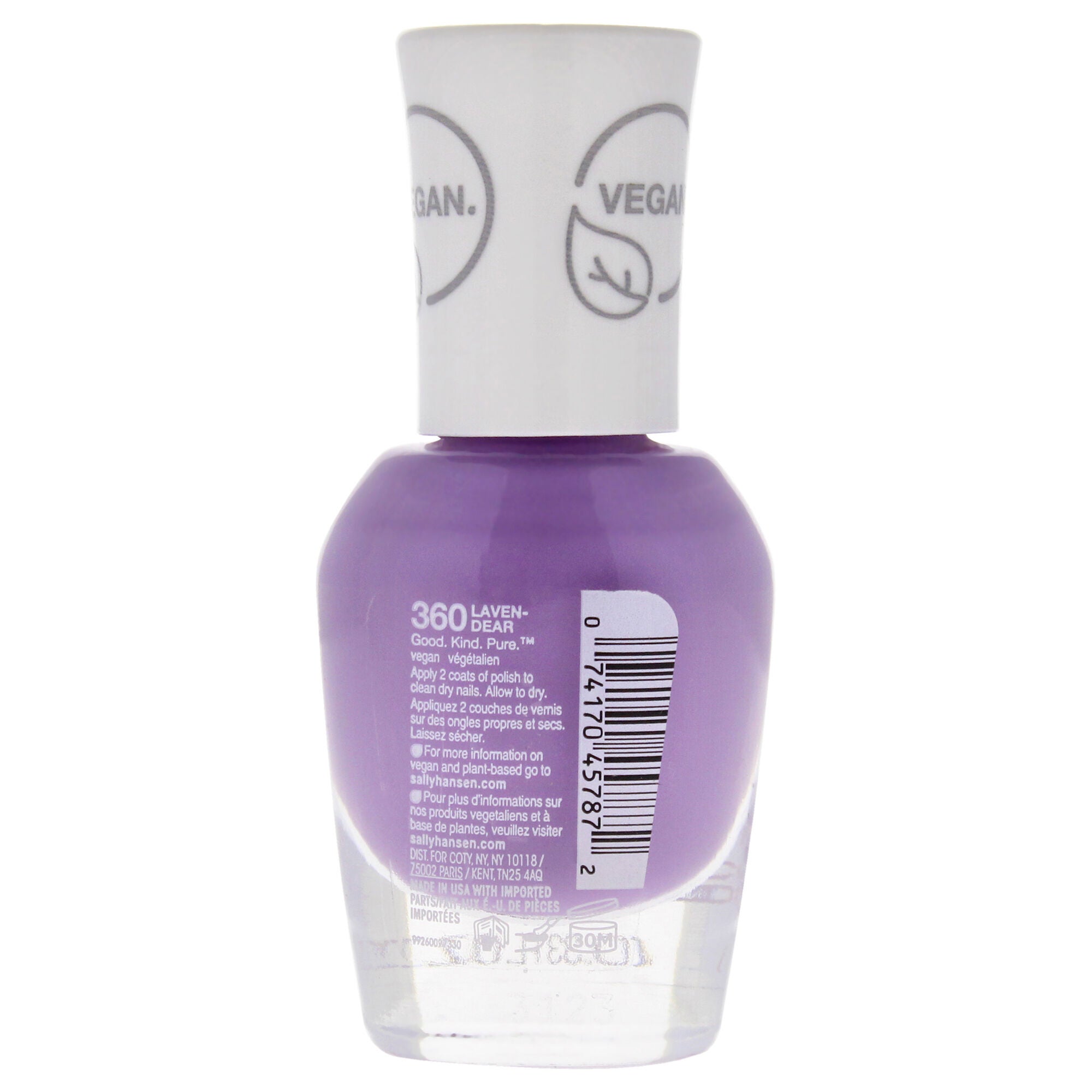 Good Kind Pure Vegan - 360 Laven-Dear by Sally Hansen for Women - 0.33 oz Nail Polish, See Description, hi-res image number 0